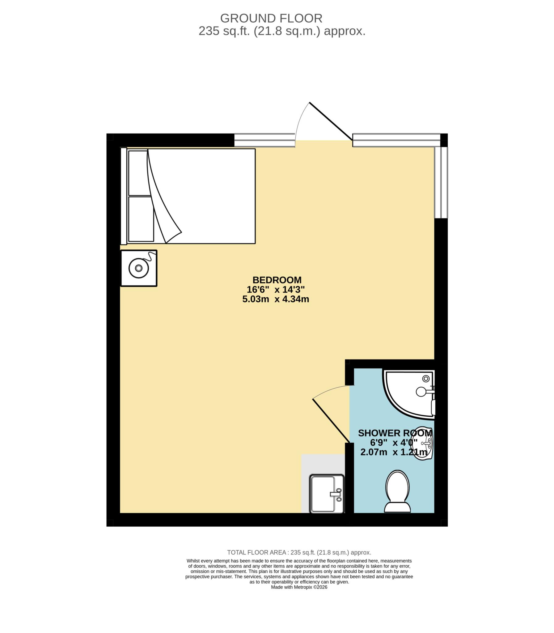 Room 5, Hamble Court, Southampton St, Reading floorplan