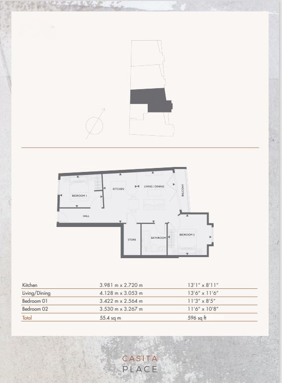10 Casita Place, 41B Station Approach, West Byfleet floorplan