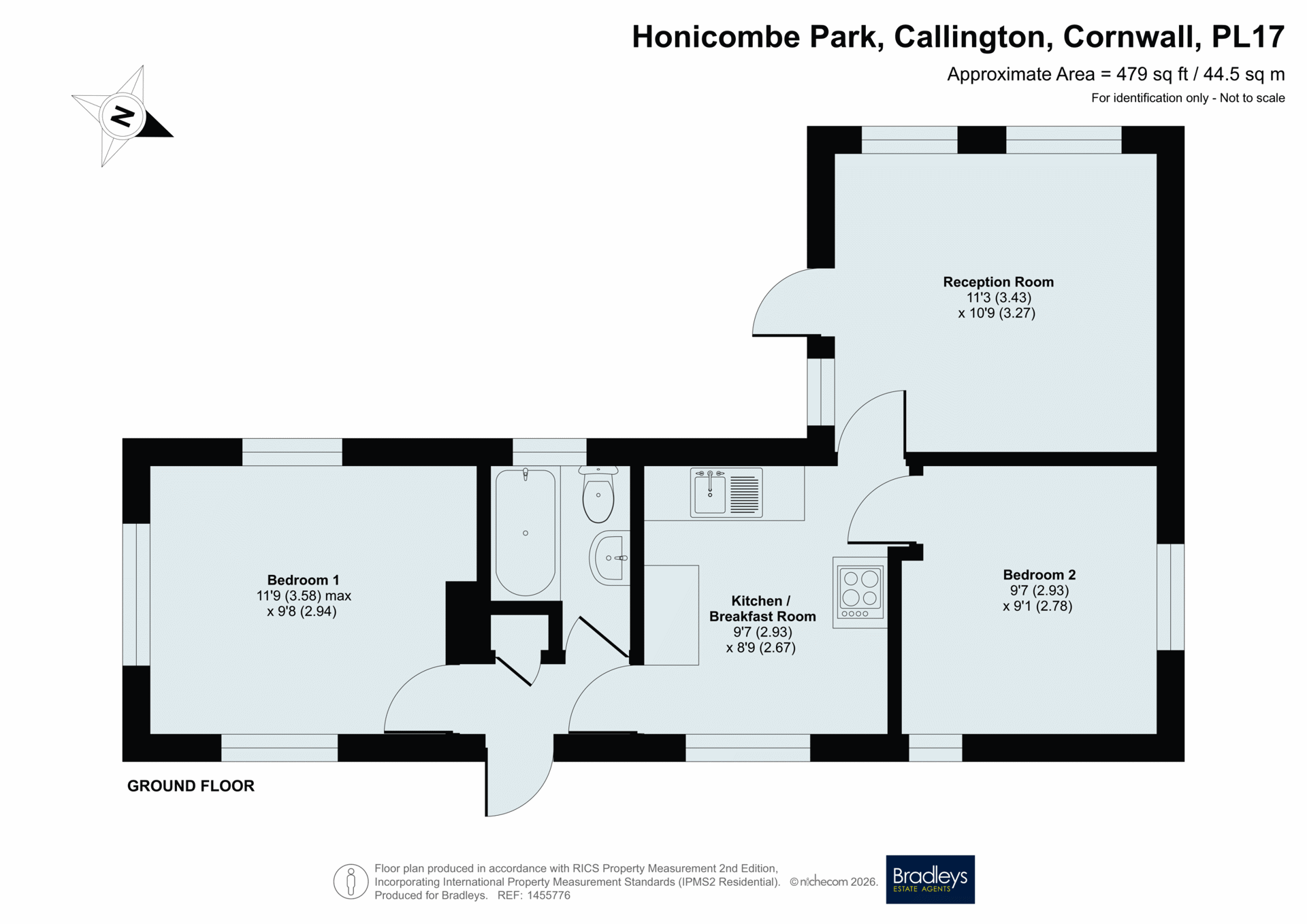 23, Honicombe Park, Cornwall floorplan