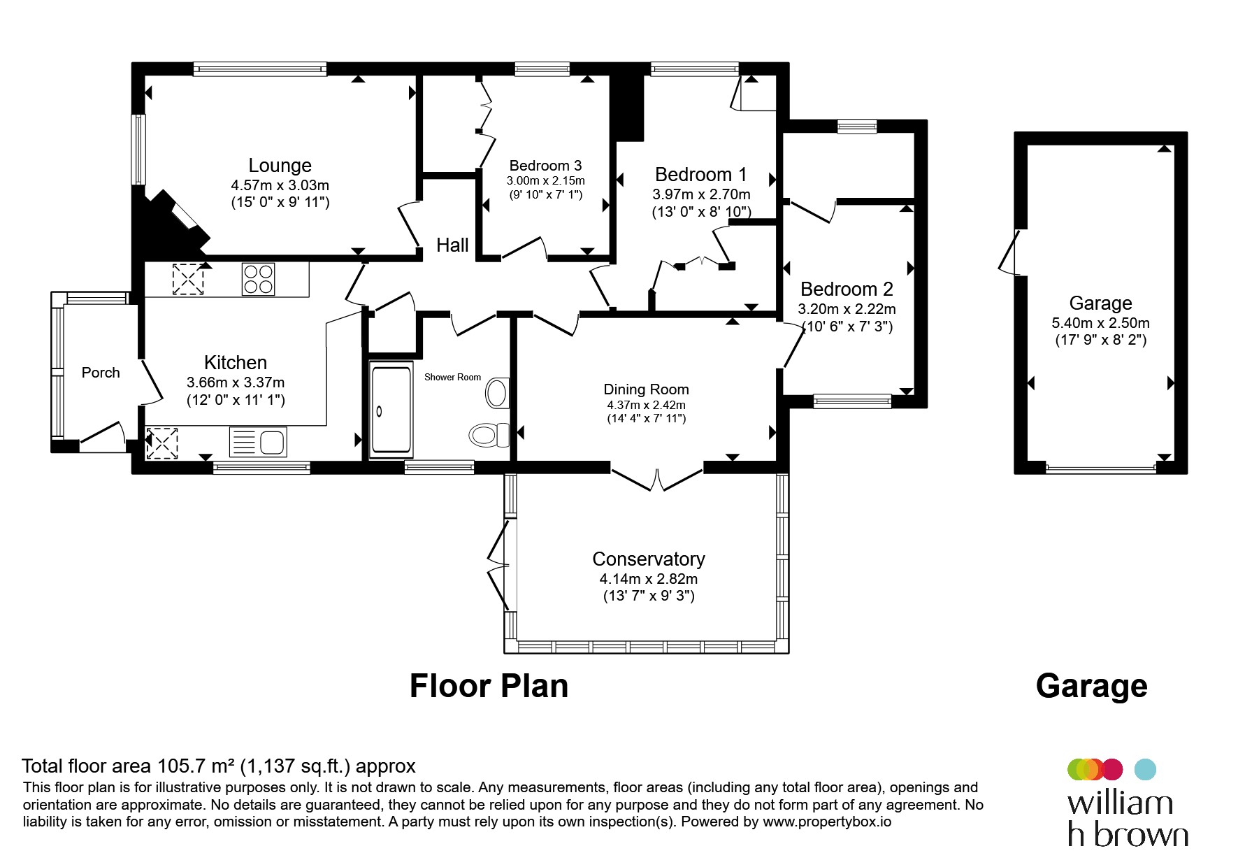 Five Oaks, Rectory Road, Dereham floorplan