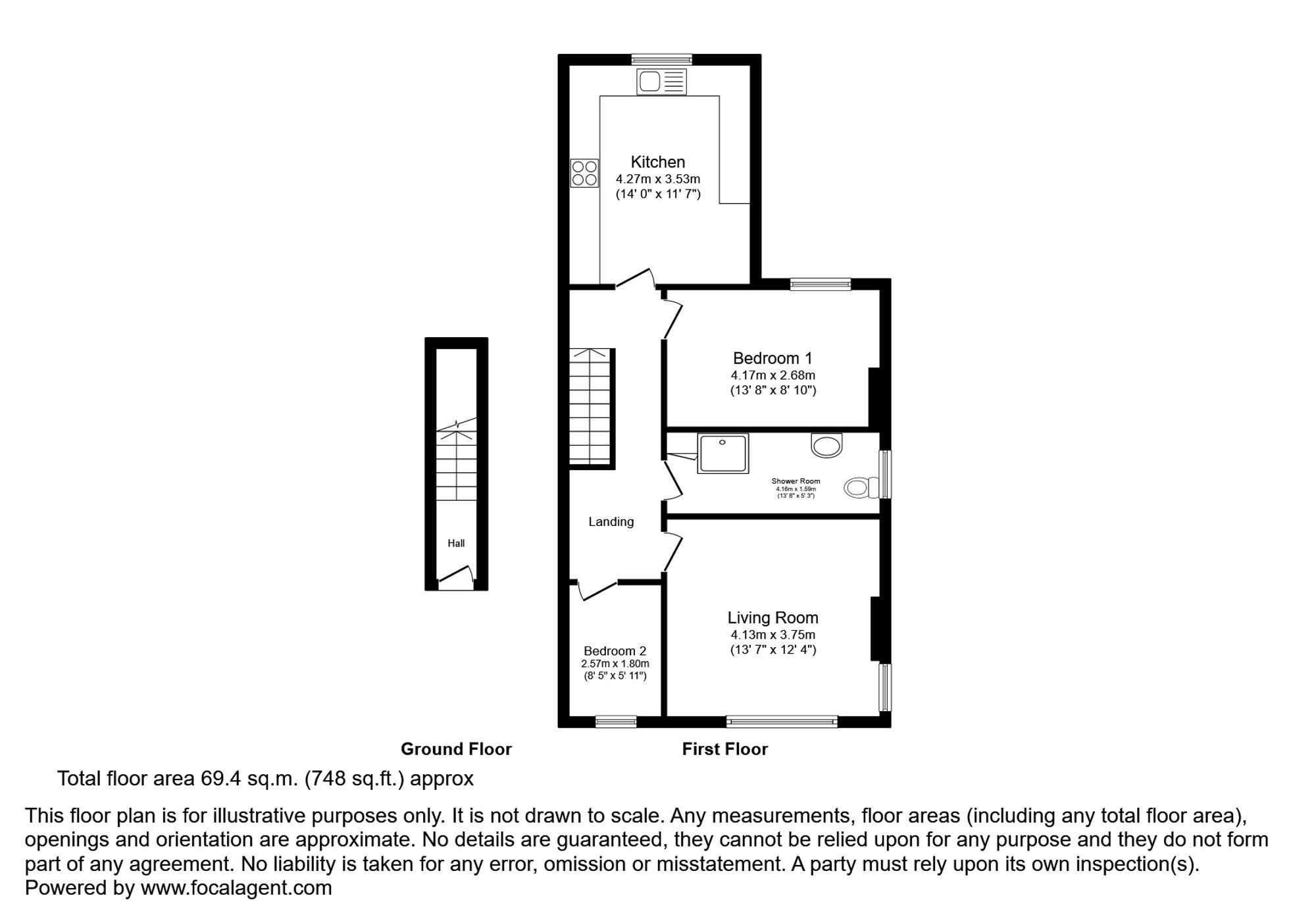 35a Albert Street, Grantham floorplan