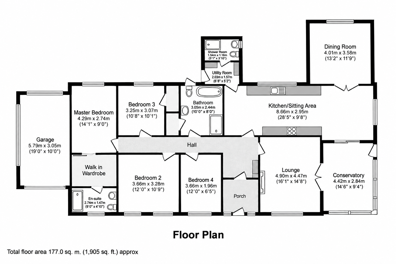 Woodside, Rheda Park, Frizington floorplan