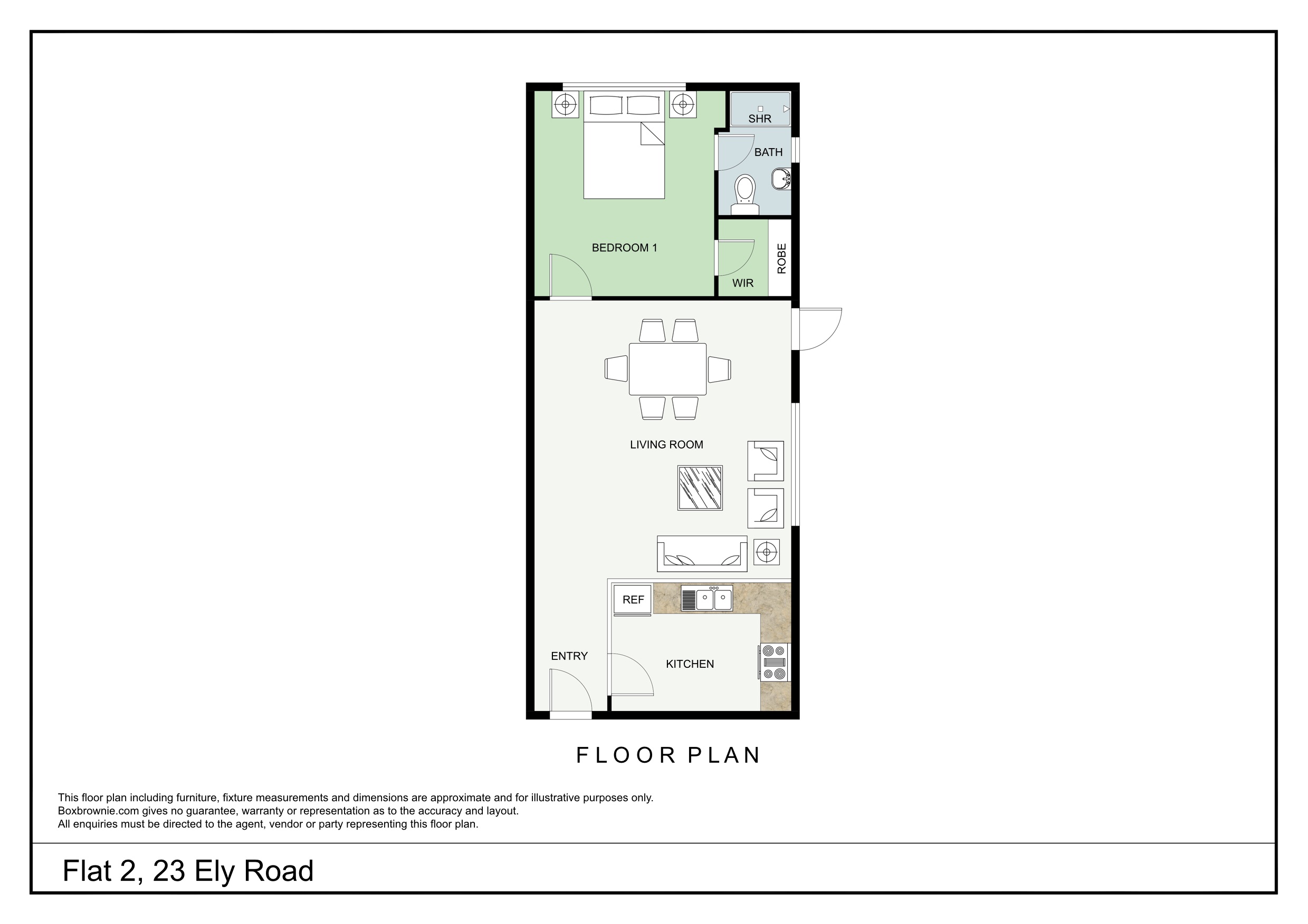 Flat 2, 23, Ely Road, Cardiff floorplan