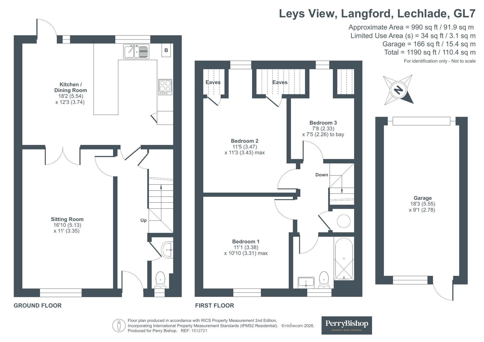 11, Leys View, Lechlade floorplan