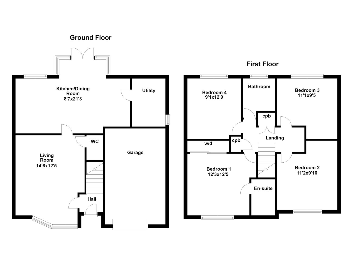 24, Arnold Drive, Corby floorplan