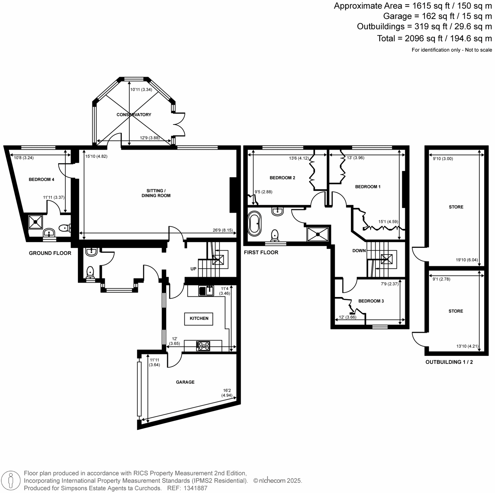Ruxbury Cottage,, St. Anns Hill Road, Chertsey floorplan