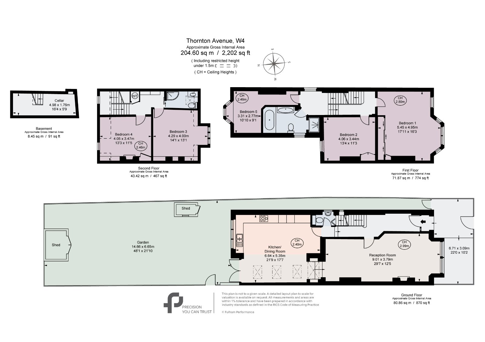 72, Thornton Avenue, London floorplan