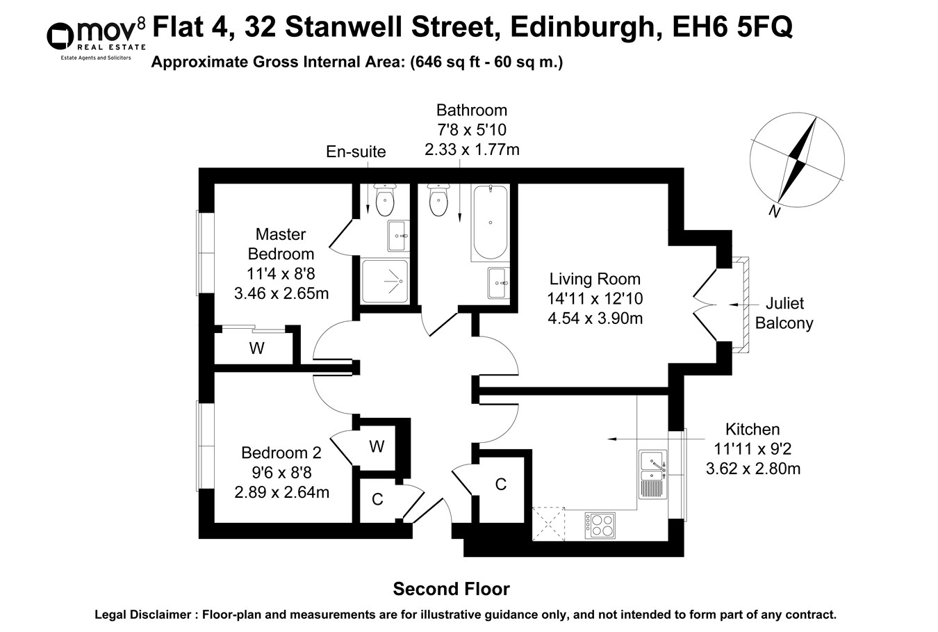 Stanwell Street, Bonnington, Edinburgh EH6, 2 bedroom flat for sale