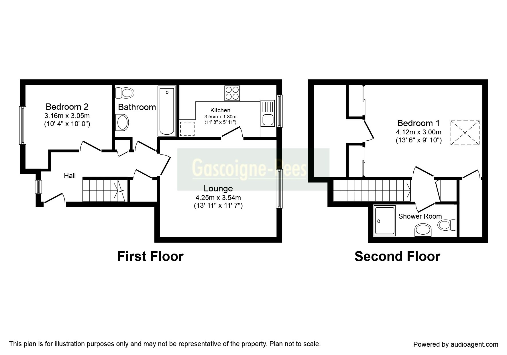 2 Bedrooms Maisonette to rent in Bramley, Tadley RG26