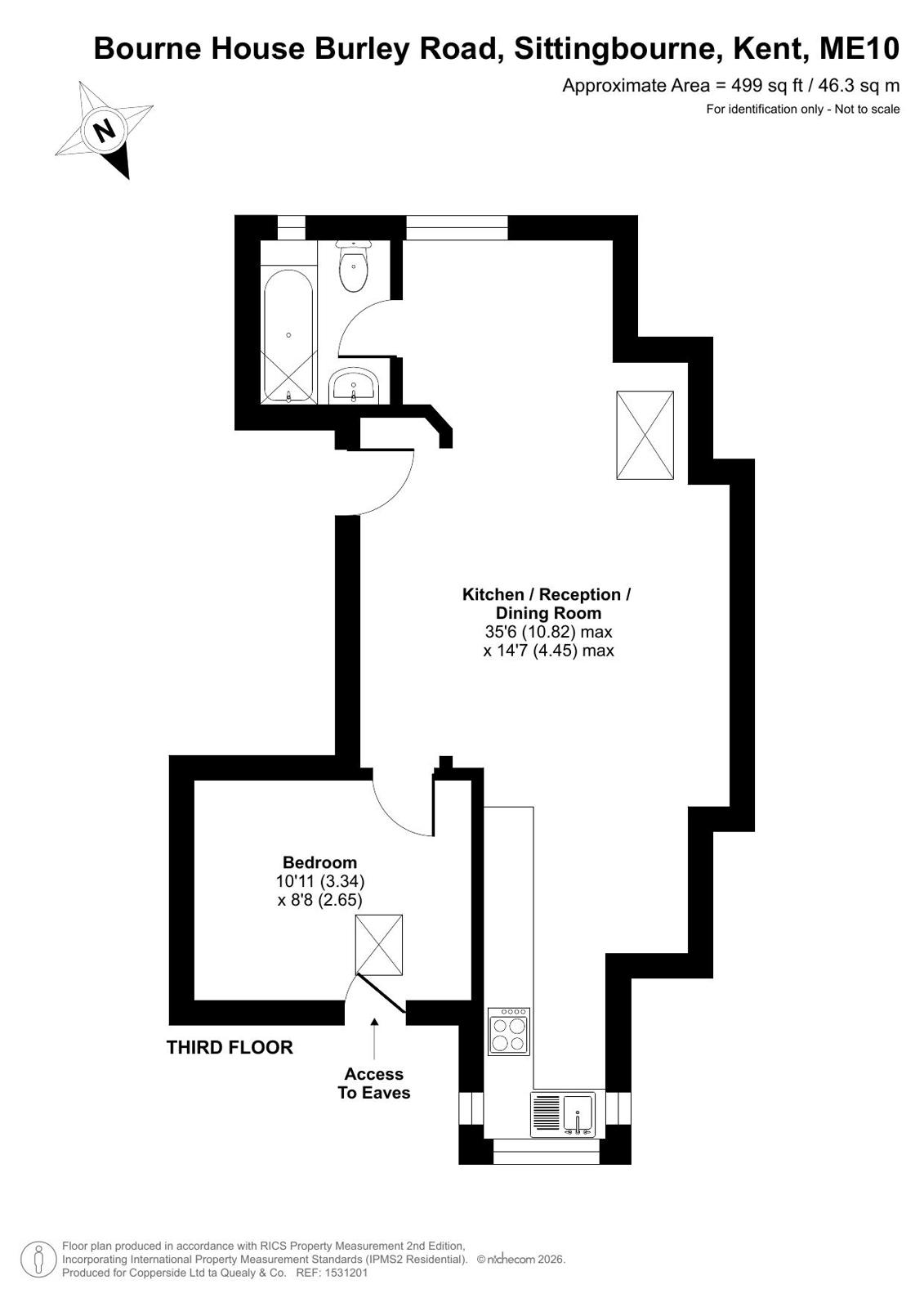 Flat 7, Bourne House,, Burley Road, Kent floorplan