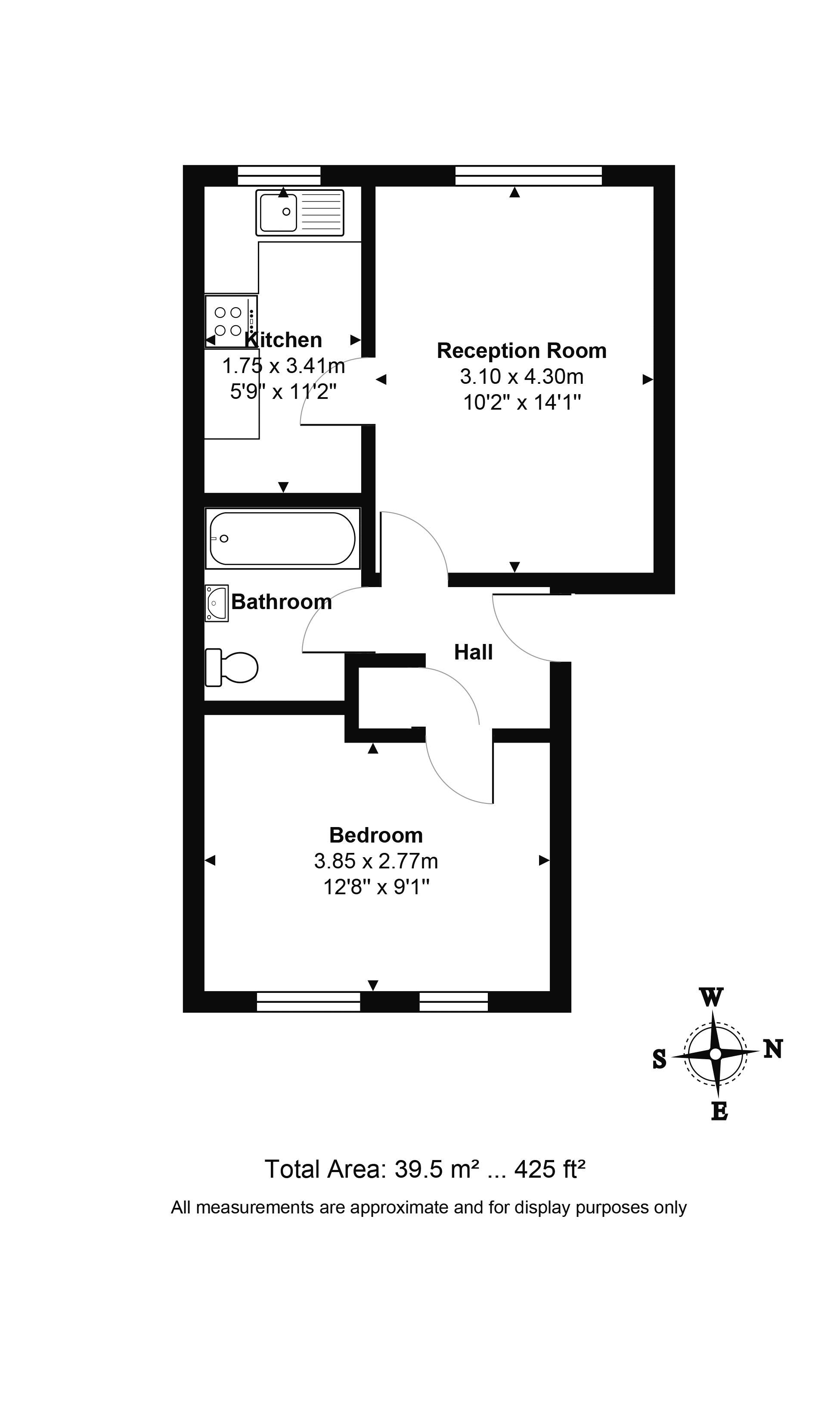 1 Bedrooms Flat for sale in Falkirk Court, Ashfield Road, Southgate London N14