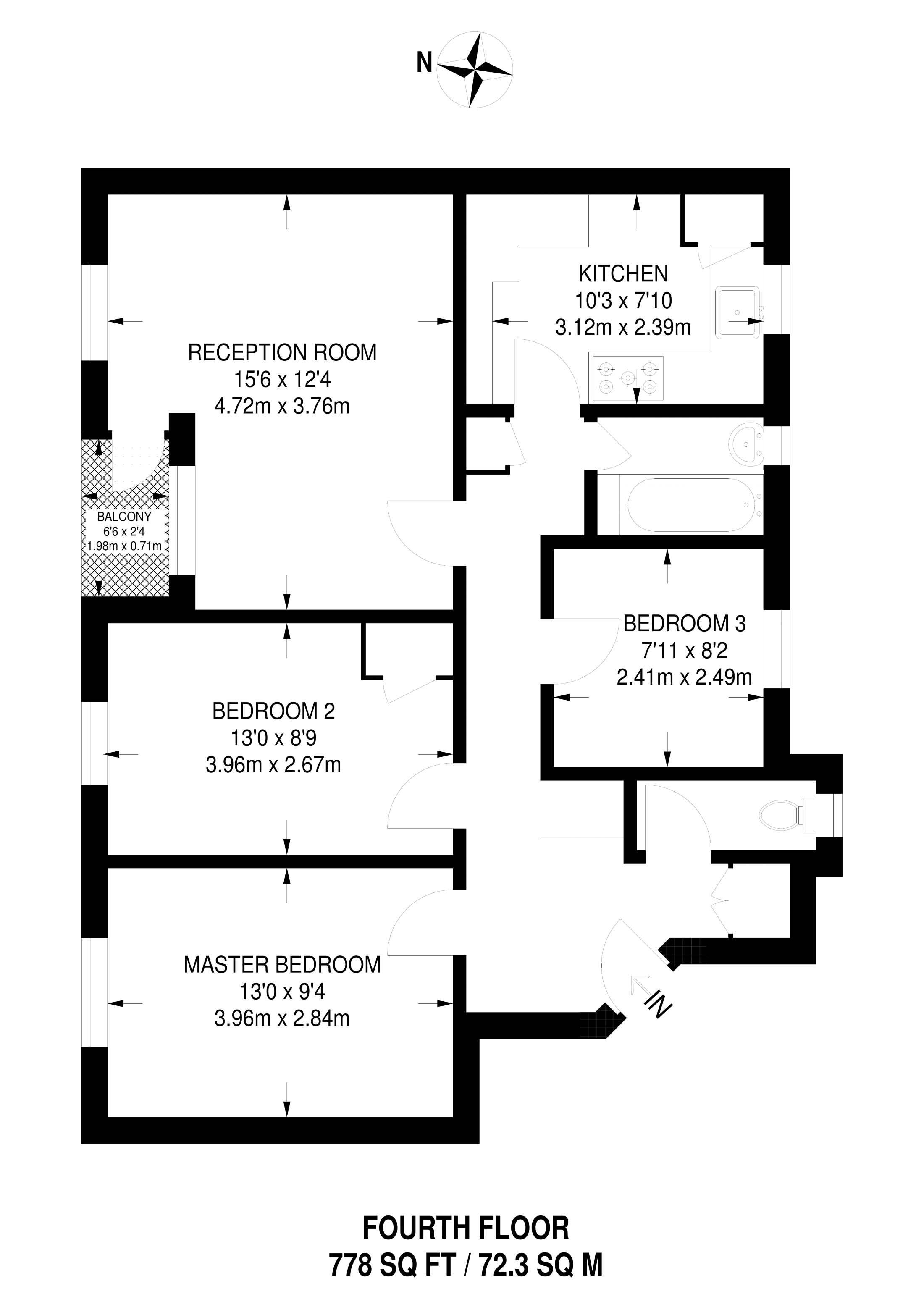 3 Bedrooms Flat to rent in Hayward Gardens, Putney Heath SW15
