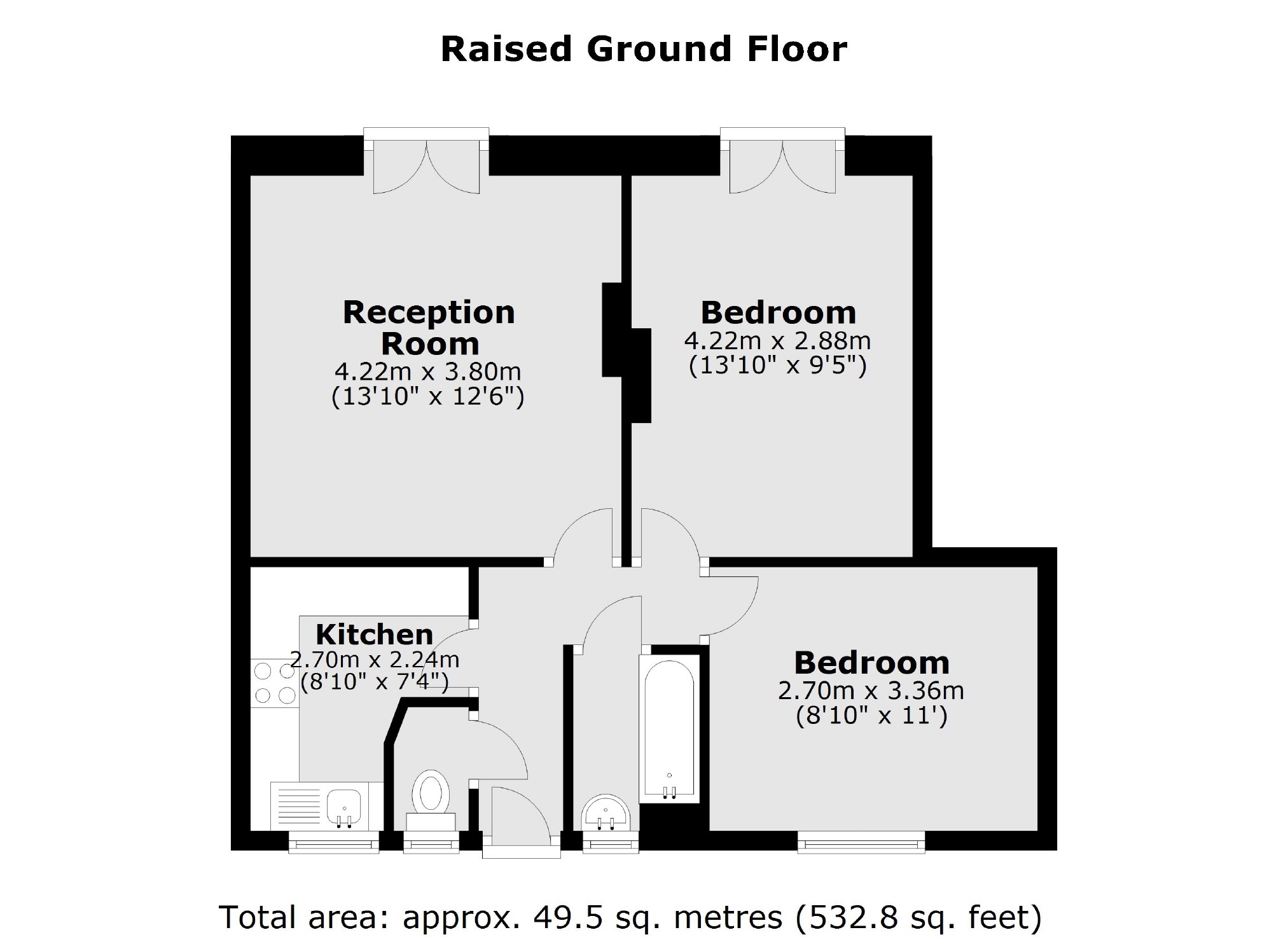 Flat 30, Aston House, Wandsworth Road, London floorplan