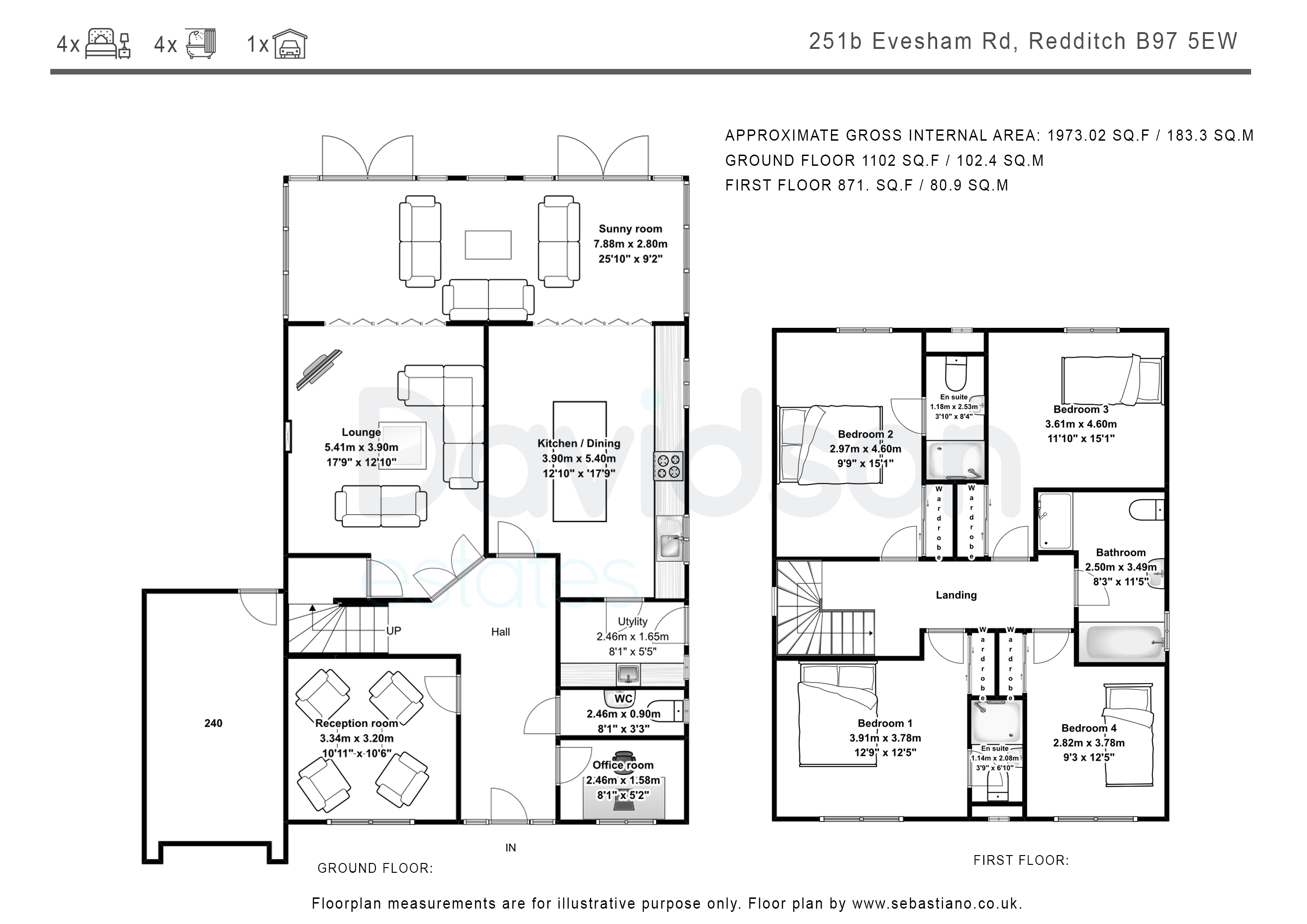 4 Bedrooms Detached house for sale in Evesham Road, Redditch B97