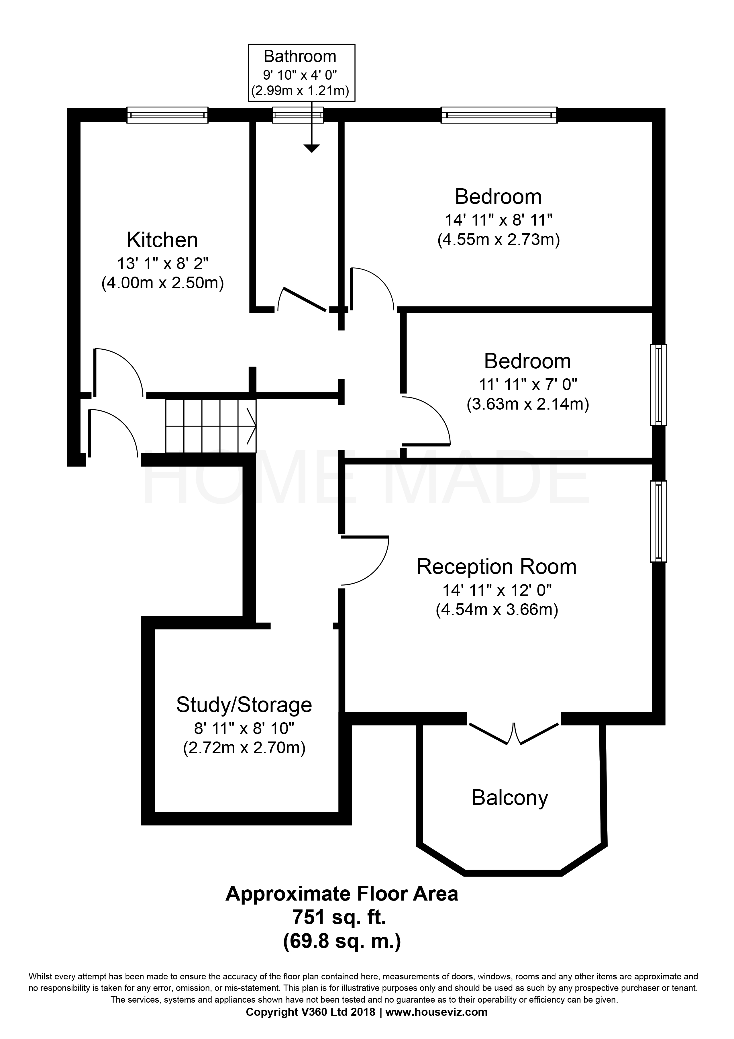 2 Bedrooms Flat to rent in Blenheim Gardens, London NW2