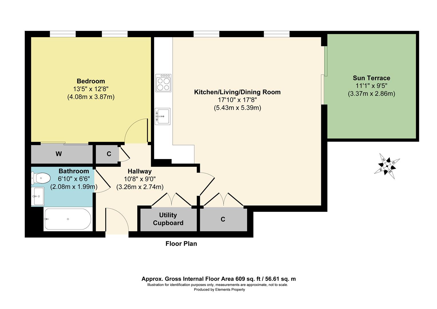Flat 59, Brunswick House, 15 Homefield Rise, Orpington floorplan