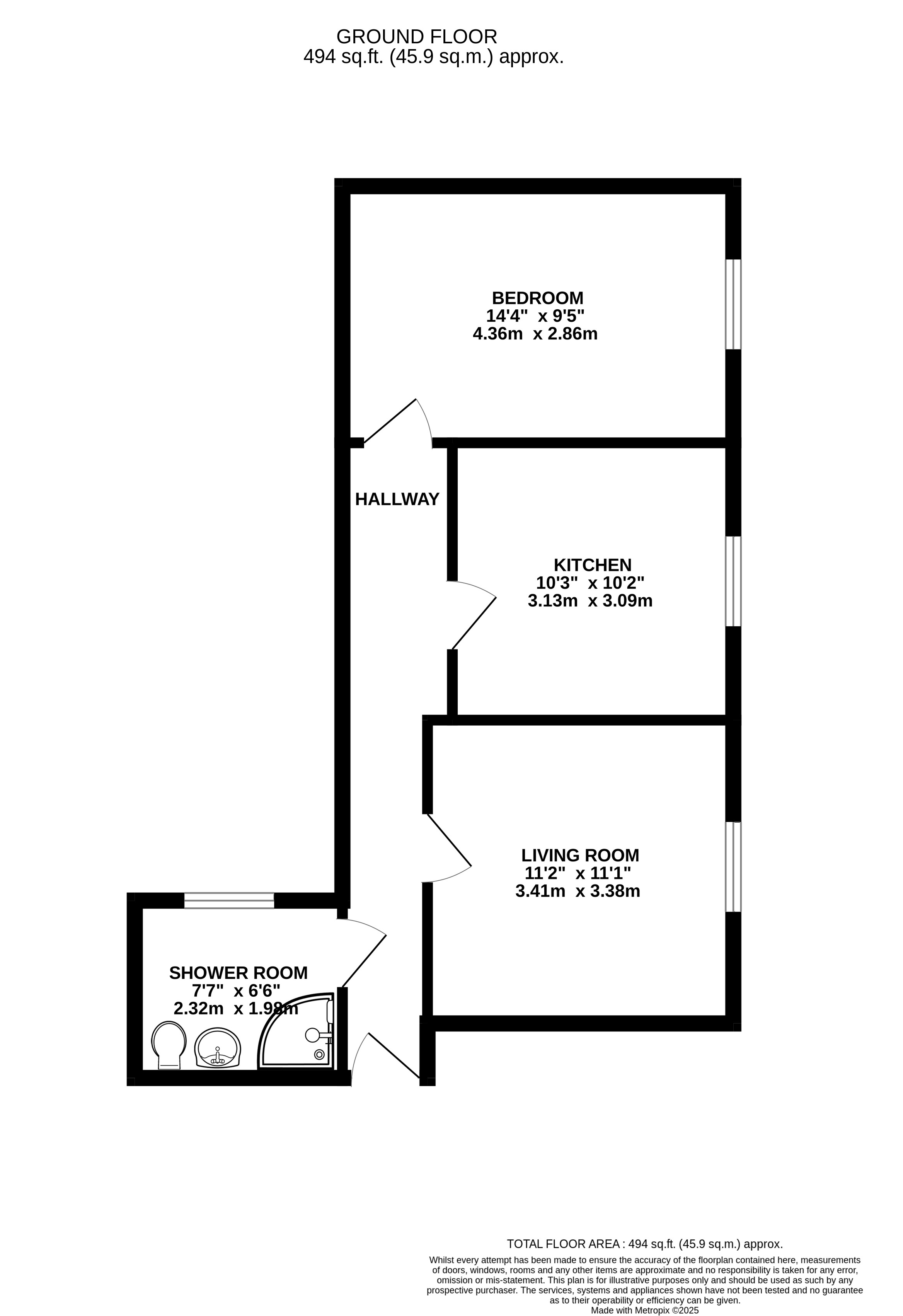 Flat 2, 27, Caen Street, Devon floorplan