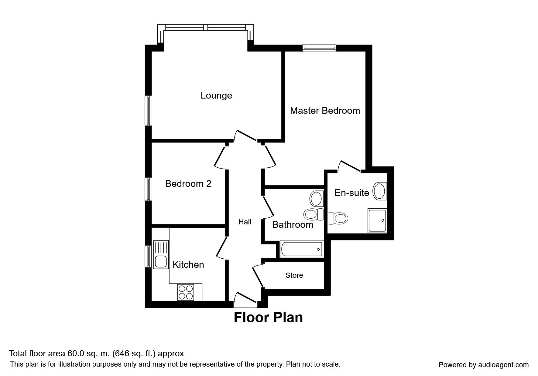 2 Bedrooms Flat for sale in Kersal Way, Salford M7