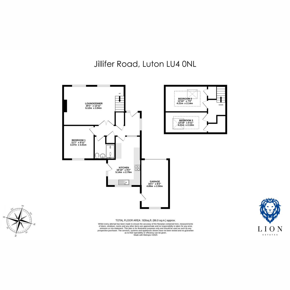 11, Jillifer Road, Luton floorplan