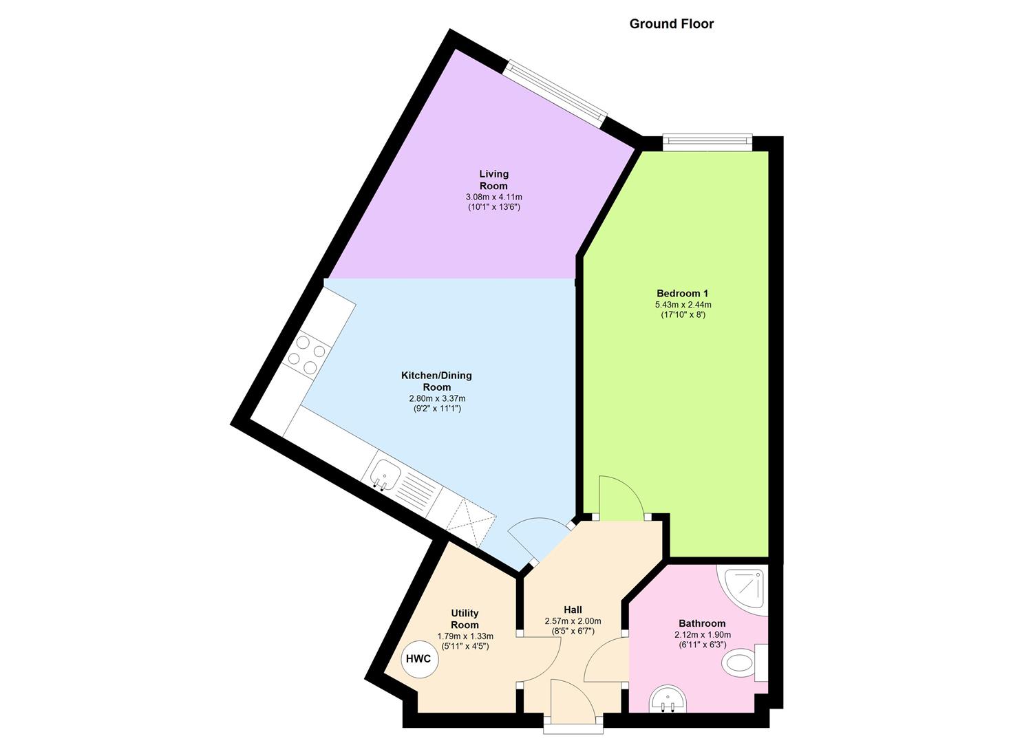 1 Bedrooms  to rent in Vm2, Salts Mill Road, Shipley BD17