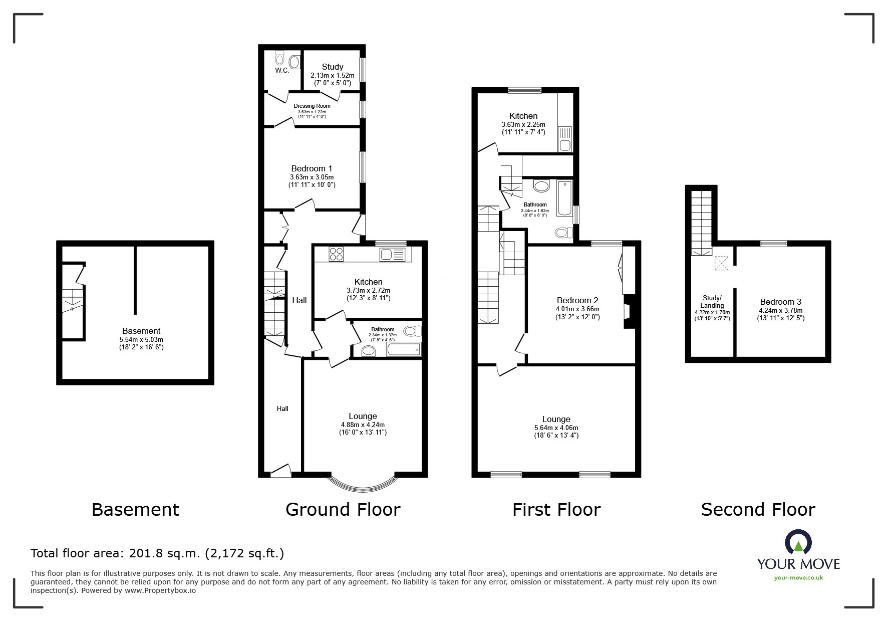 Flat A-B, 14, Turner Street, Leicestershire floorplan
