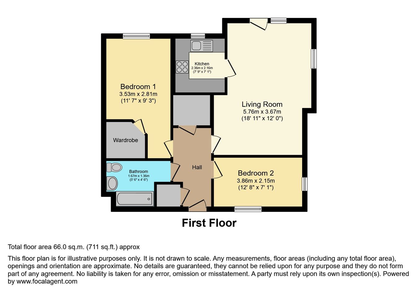 29 Lys Lander, Tregolls Road, Truro floorplan