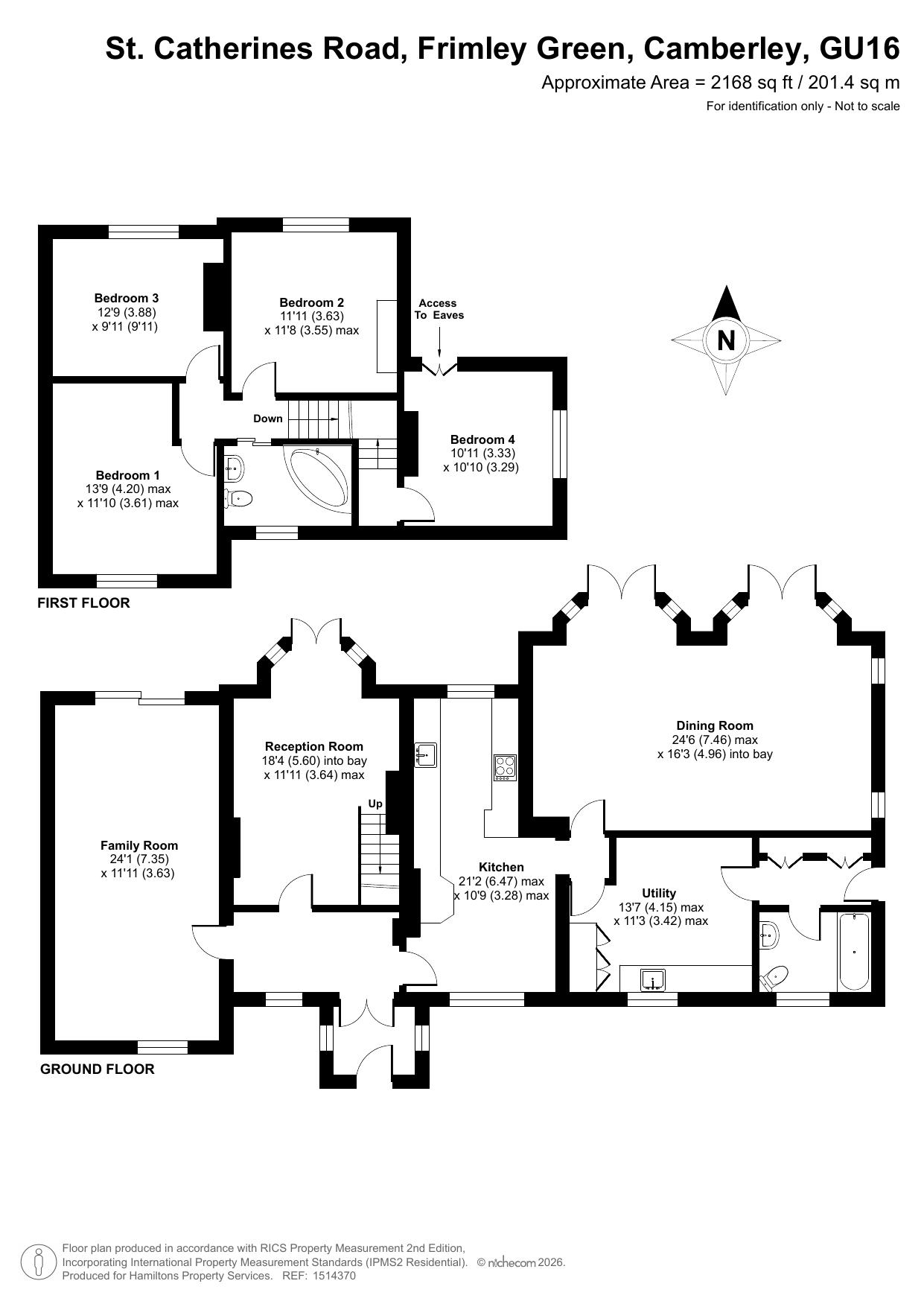 Wykeham Park House, St. Catherines Road, Camberley floorplan