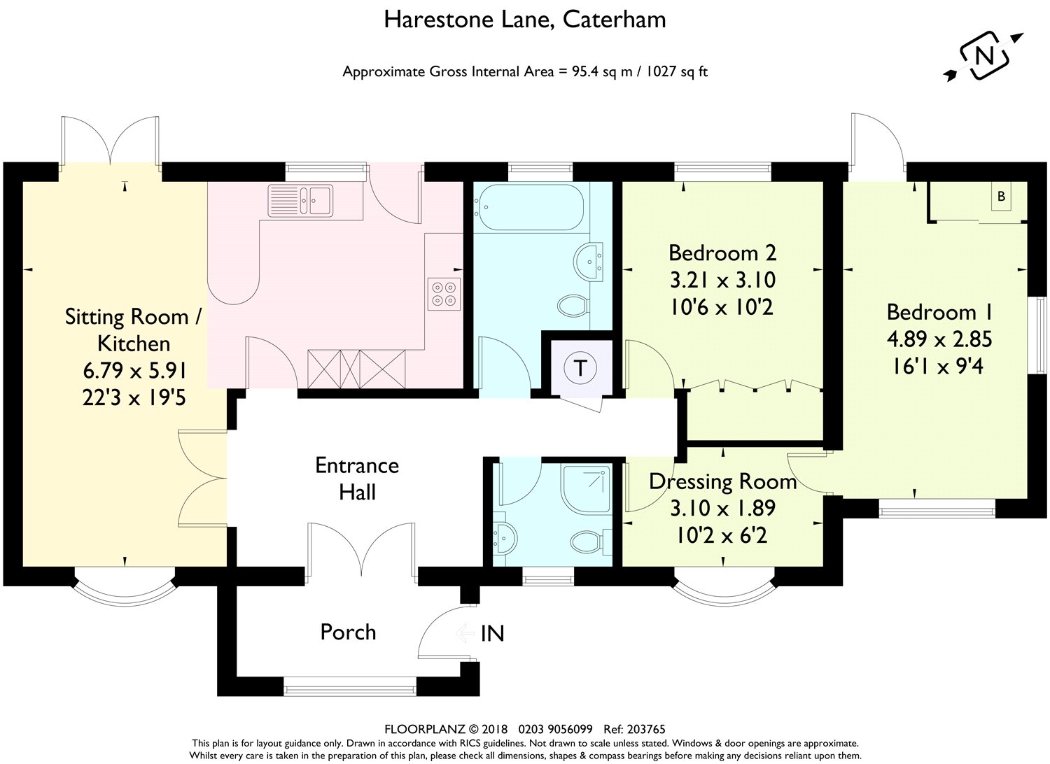 2 Bedrooms Detached bungalow for sale in Harestone Lane, Caterham, Surrey CR3