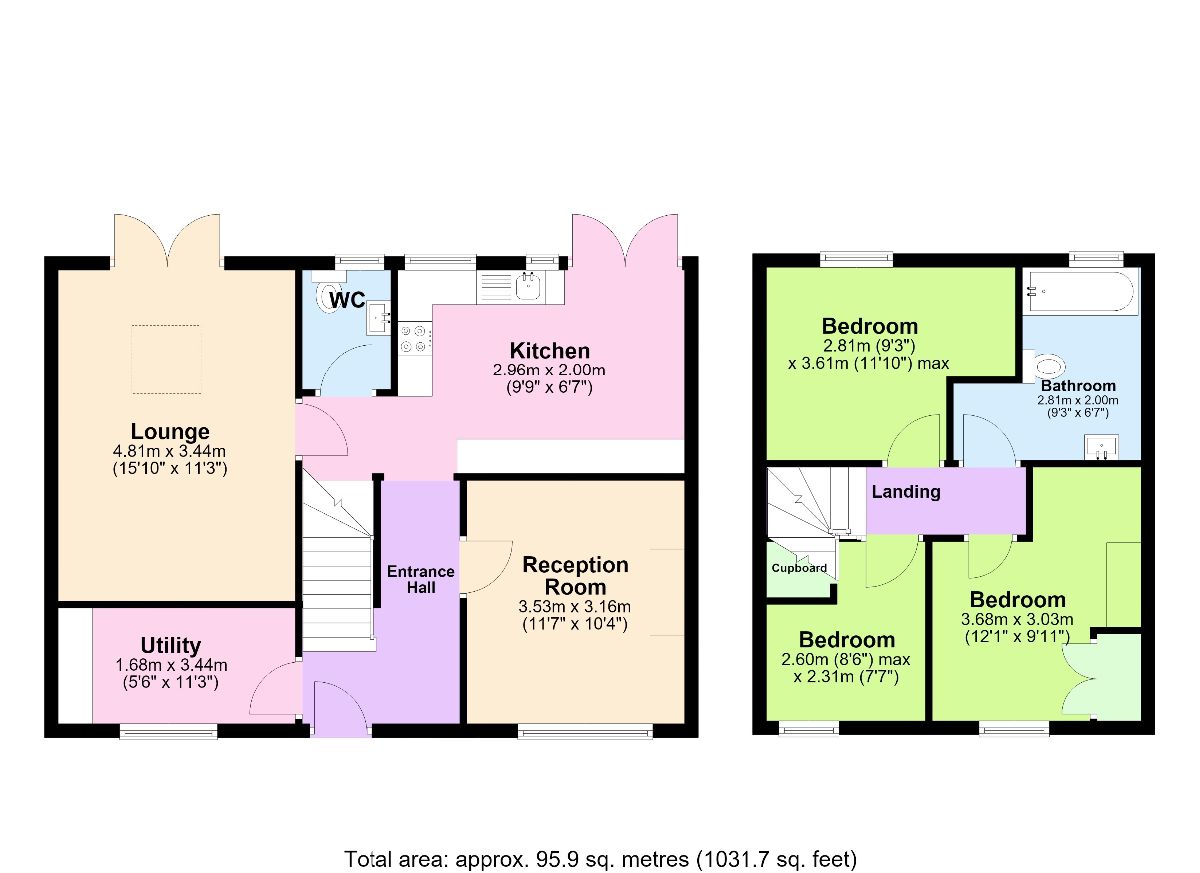 14 Blackthorn Road, Worcester floorplan