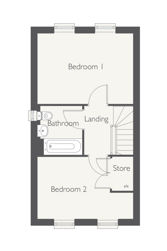 164, Higham Lane, Nuneaton floorplan