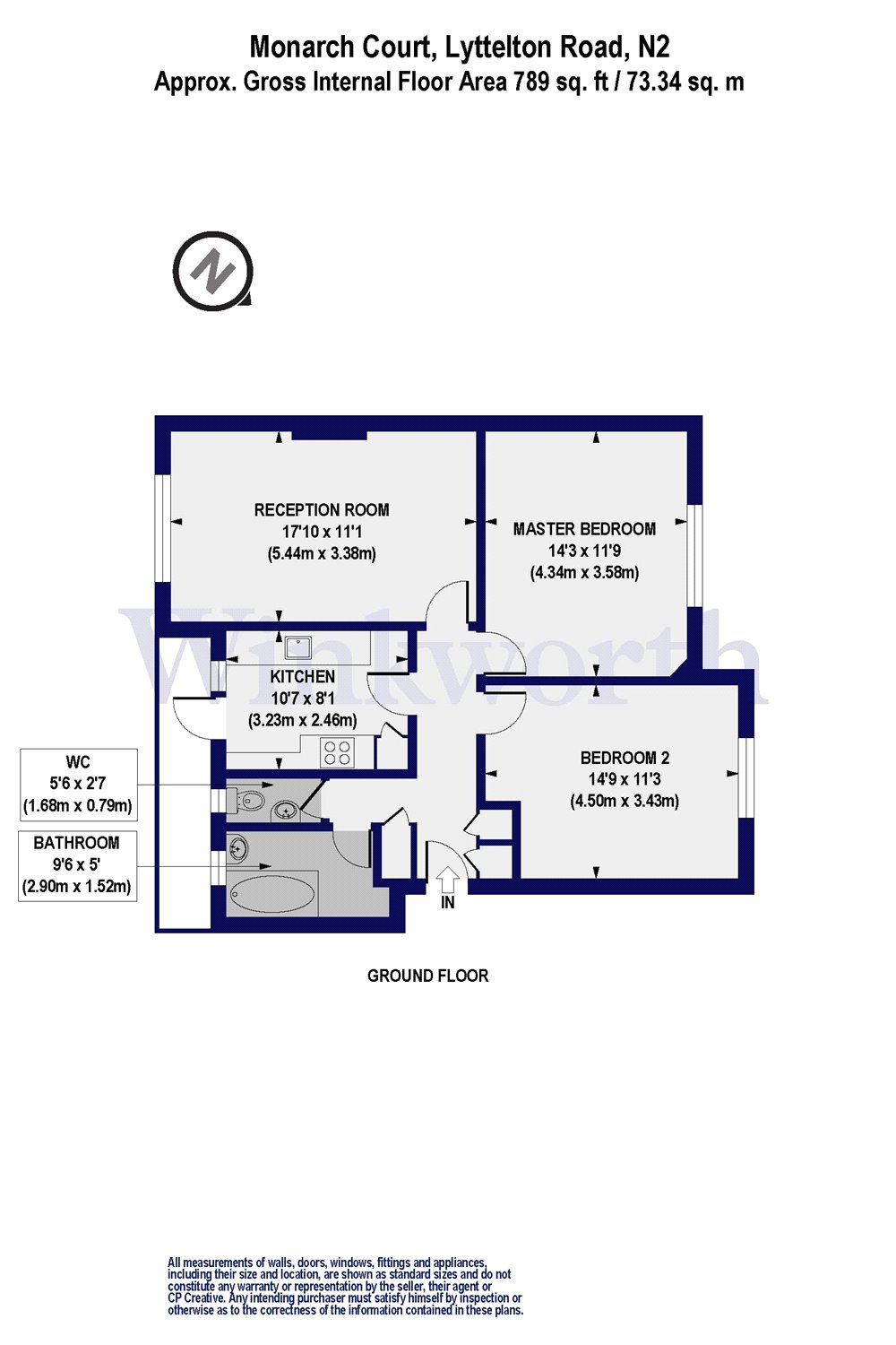 2 Bedrooms Flat to rent in Monarch Court, Lyttelton Road, London N2