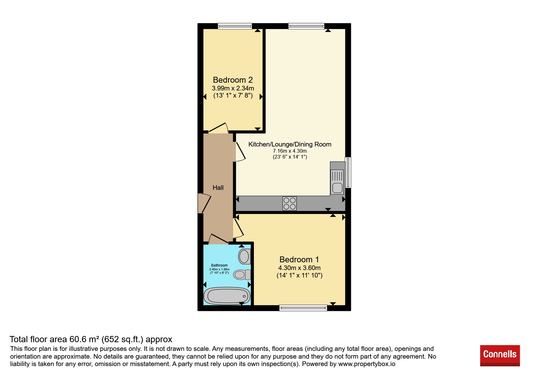 Apartment 1, Eden Court, 31a, Kennedy Crescent, Dudley floorplan