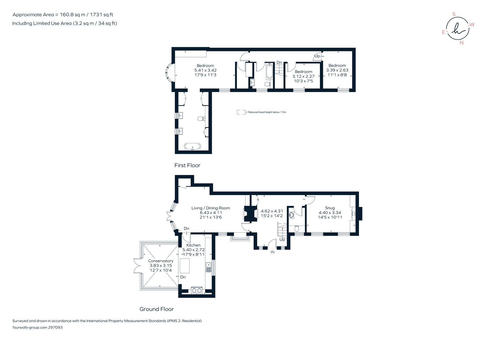 Three Gates Lane, Haslemere, Surrey GU27, 3 bedroom semidetached house