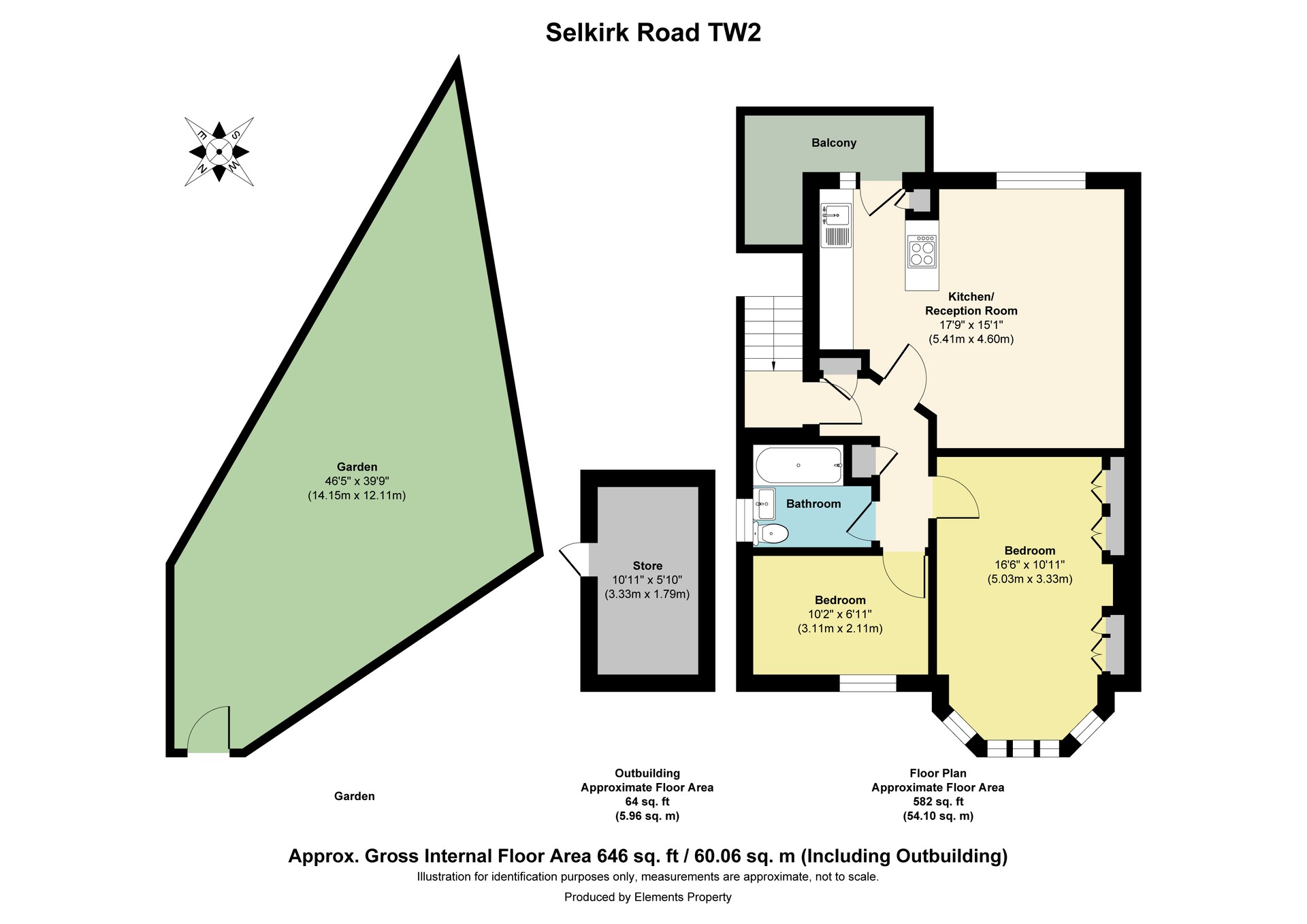 65, Selkirk Road, Twickenham floorplan