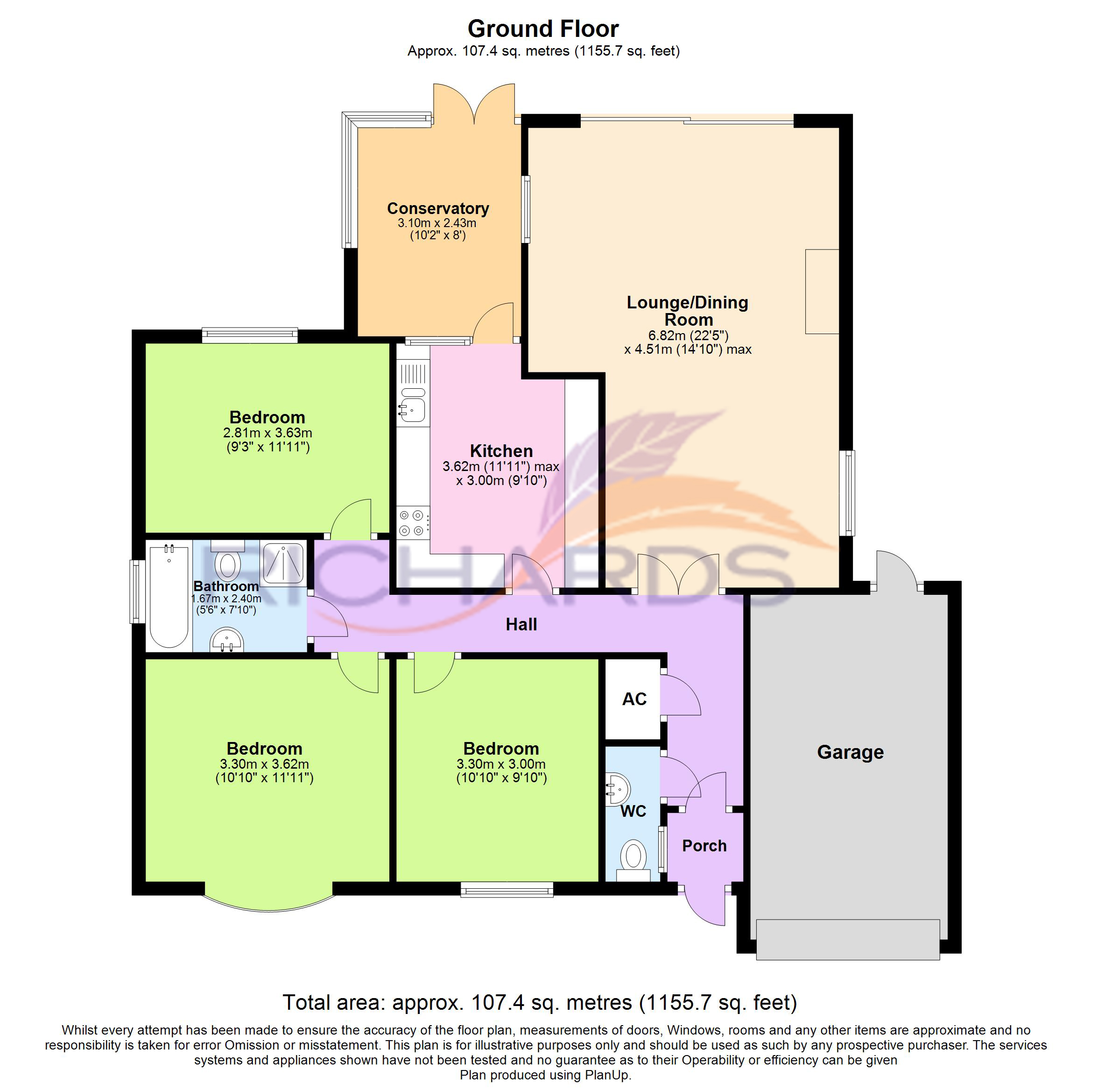 Gorse Road, Corfe Mullen, Wimborne BH21, 3 bedroom bungalow for sale