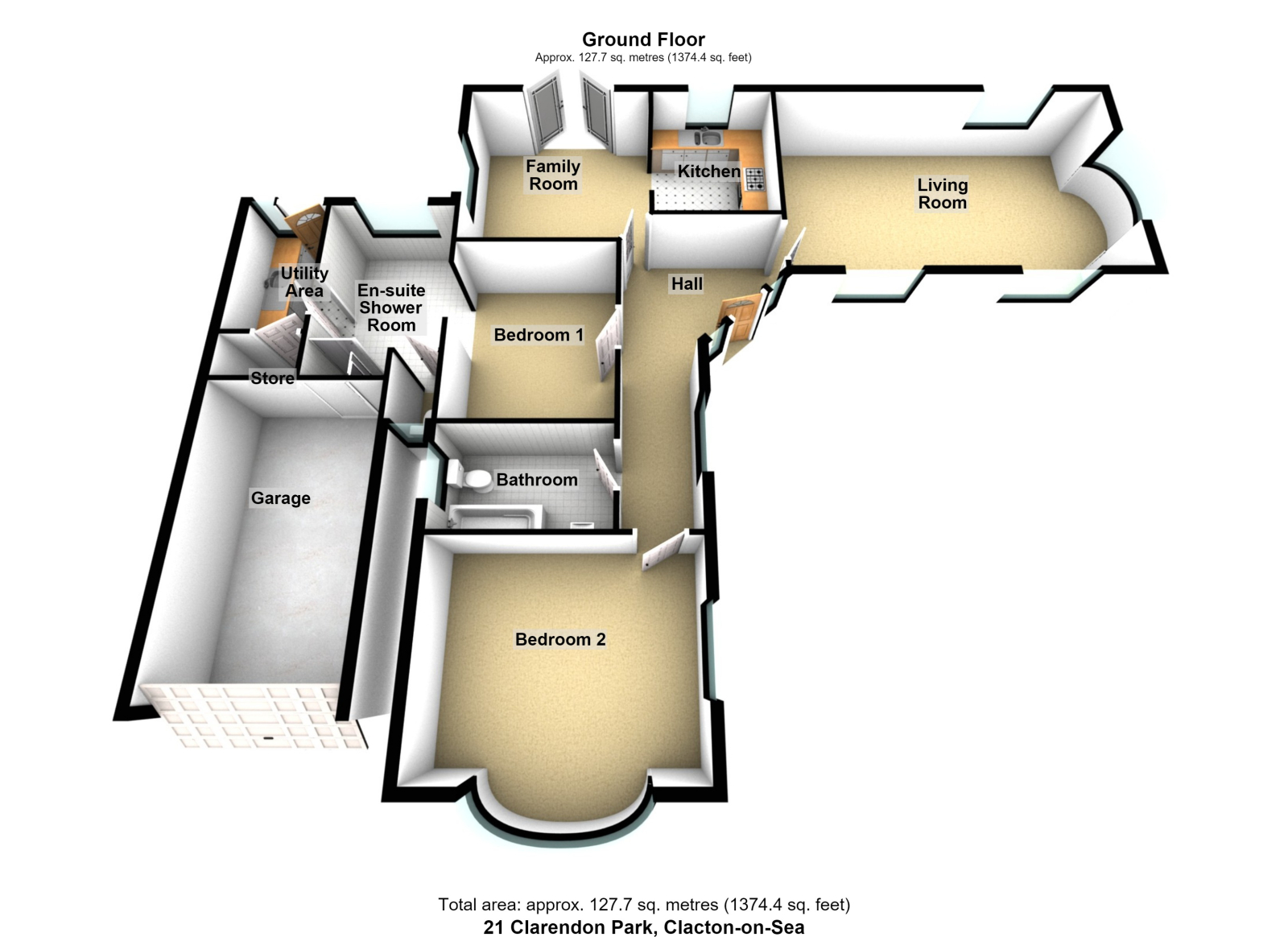 21 Clarendon Park, Clacton on Sea floorplan