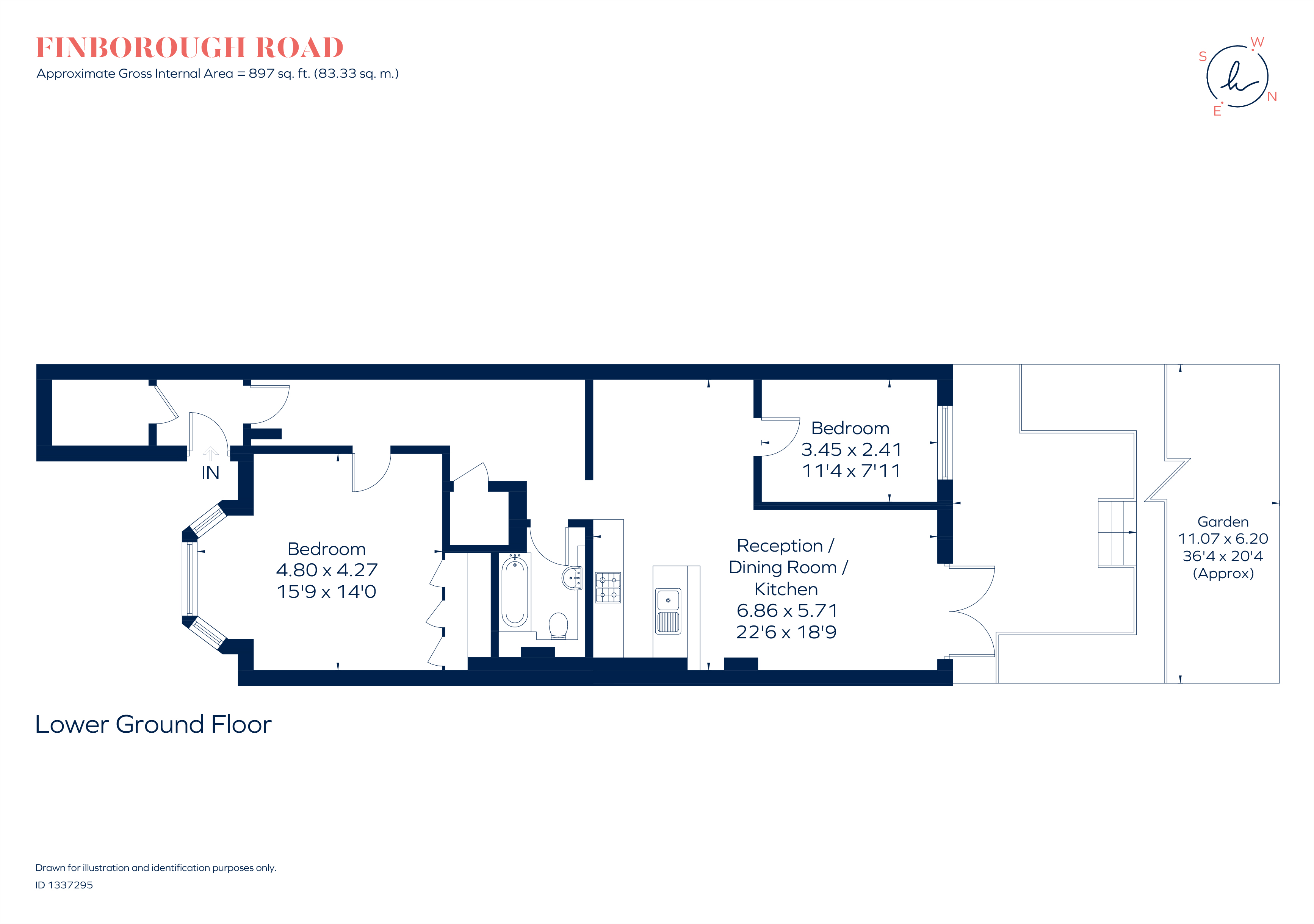 1A, Finborough Road, London floorplan