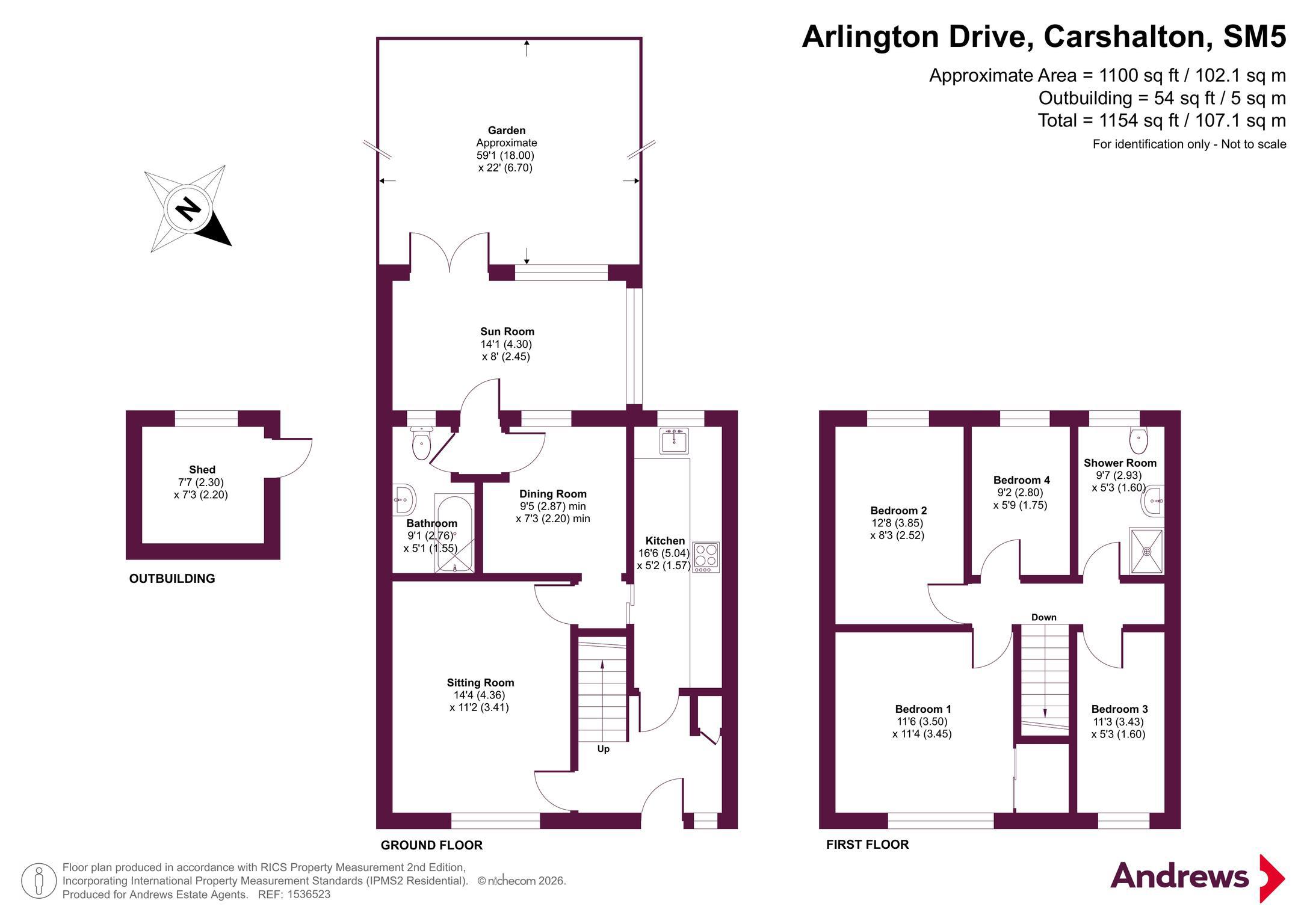 Arlington Drive, Carshalton floorplan