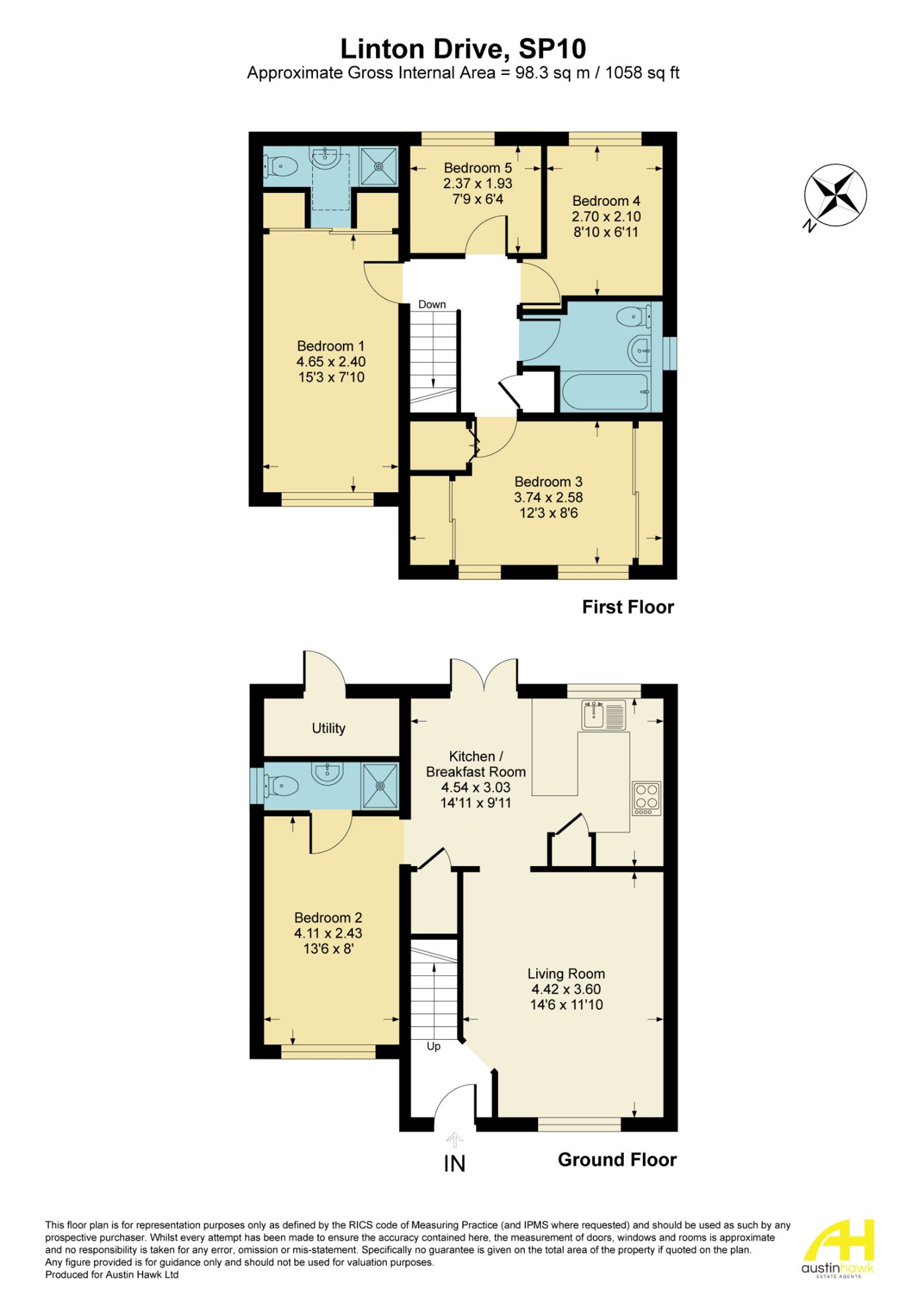 14 Linton Drive, Andover floorplan