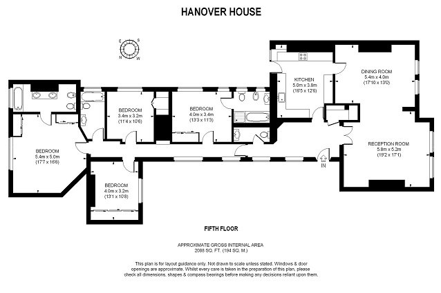 35 Hanover House,, St. Johns Wood High Street, London floorplan
