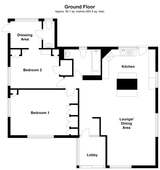 2 Bedrooms Detached bungalow for sale in Tenterden Road, Biddenden, Ashford, Kent TN27