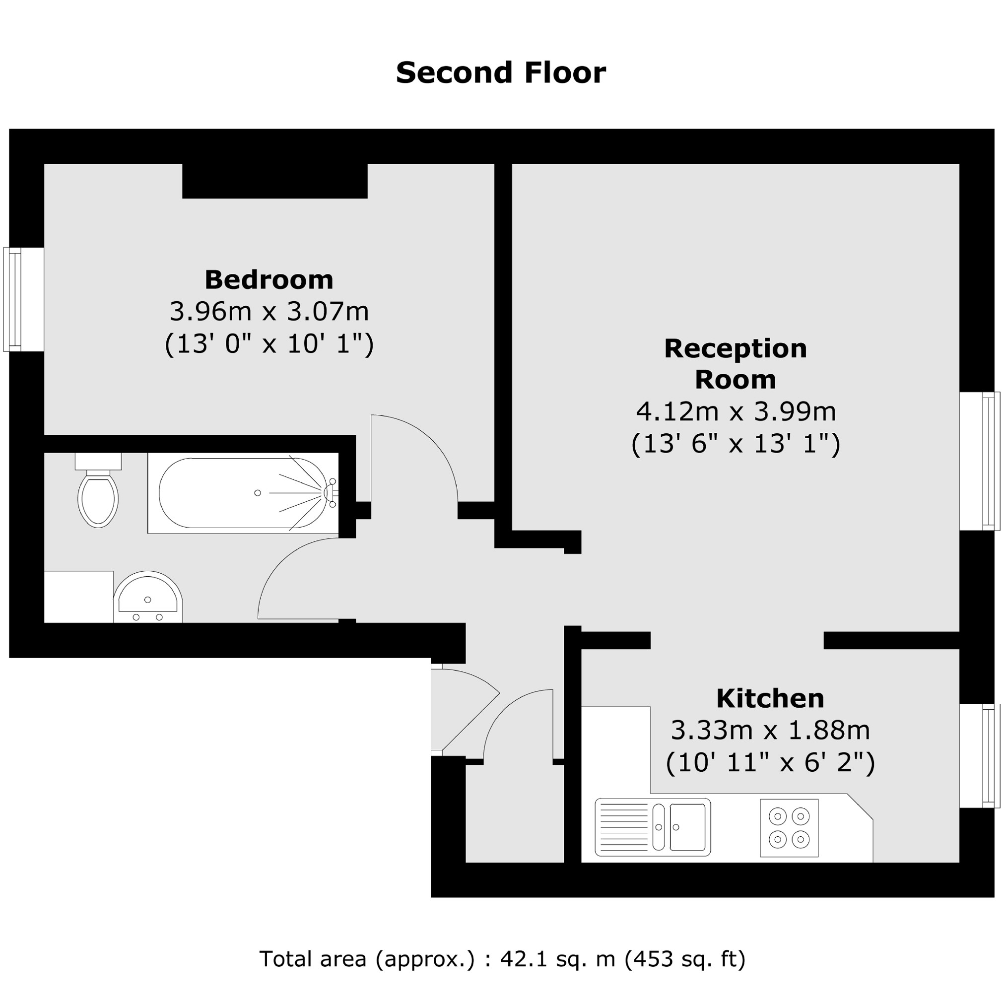 Flat 5, 116, Oldfield Road, Hampton floorplan
