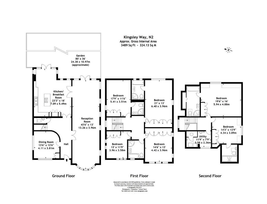 Kingsley Way, Kingsley Way, Hampstead Garden Suburb floorplan
