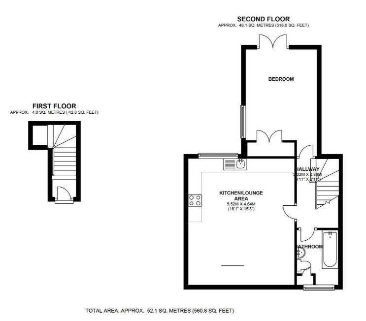 Flat 3 (TFF), London floorplan
