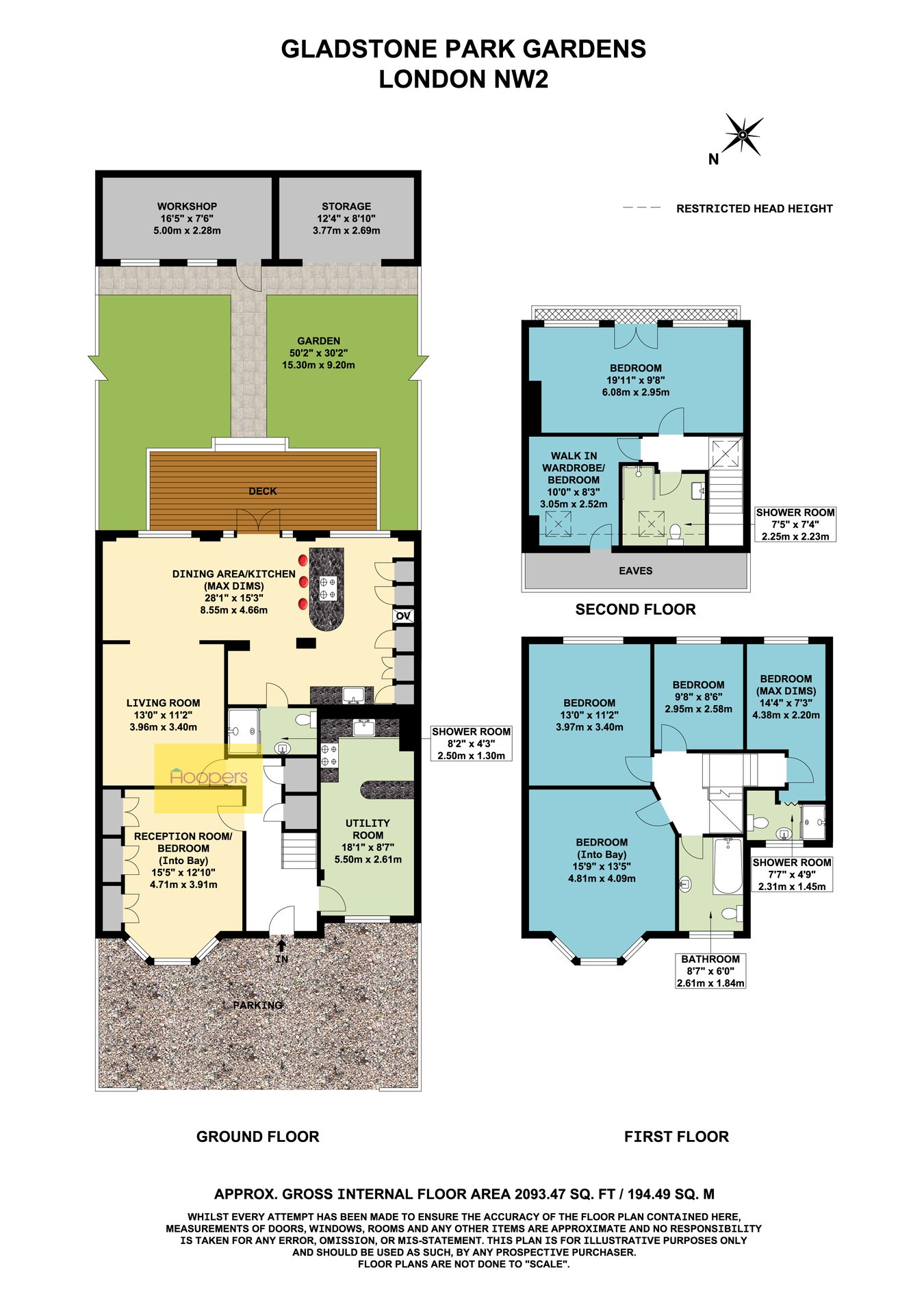 108, Gladstone Park Gardens, London floorplan