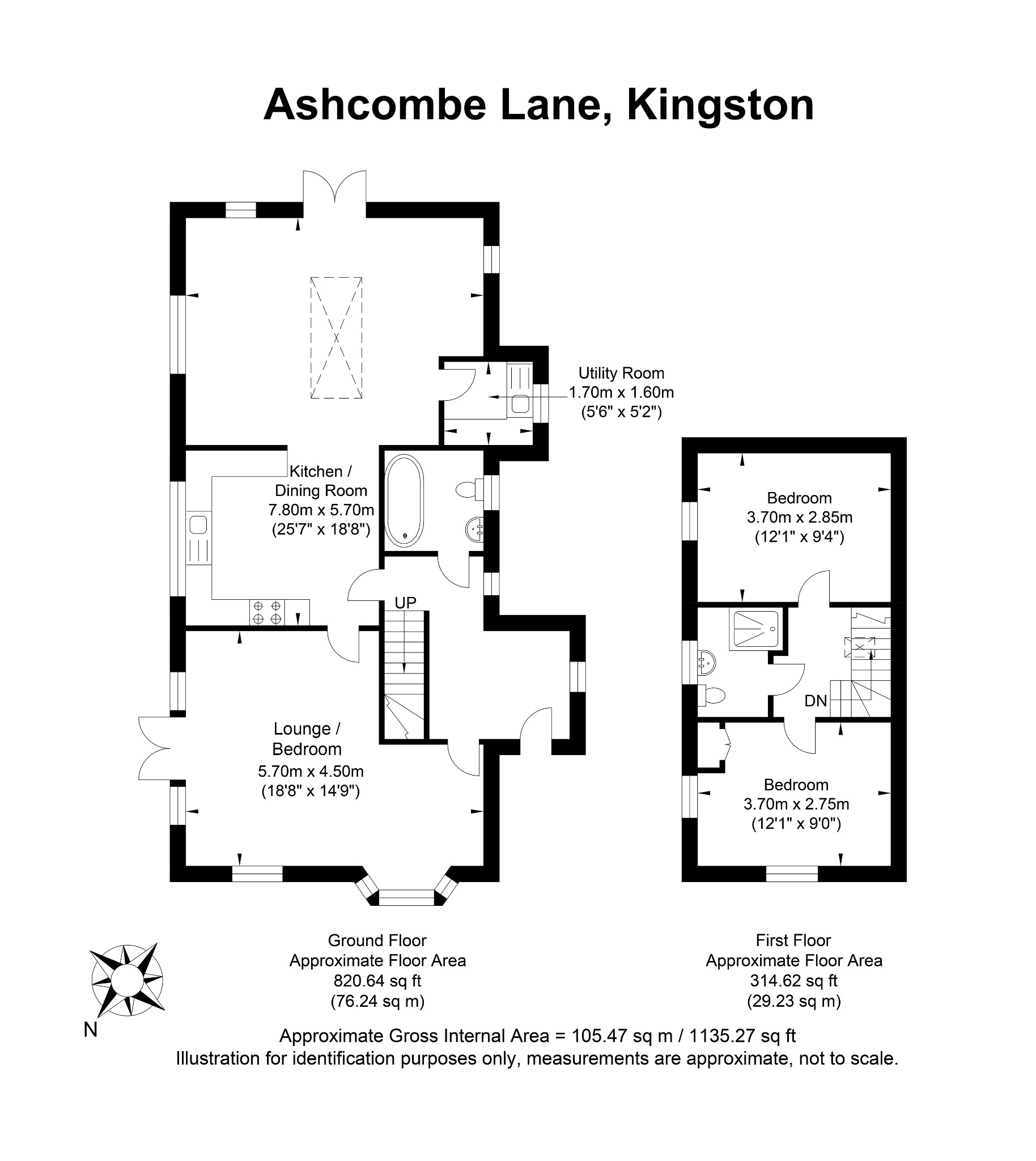 Ashcombe Lane, Kingston, Lewes, East Sussex, BN7 3JZ floorplan