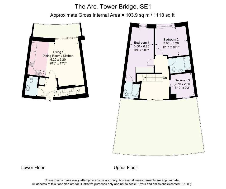 3 Bedrooms Flat to rent in The Arc, Arc House, Tower Bridge SE1