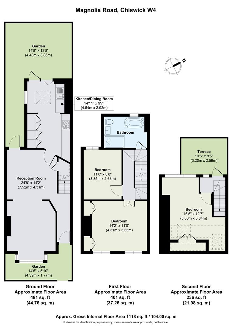 8, Magnolia Road, London floorplan
