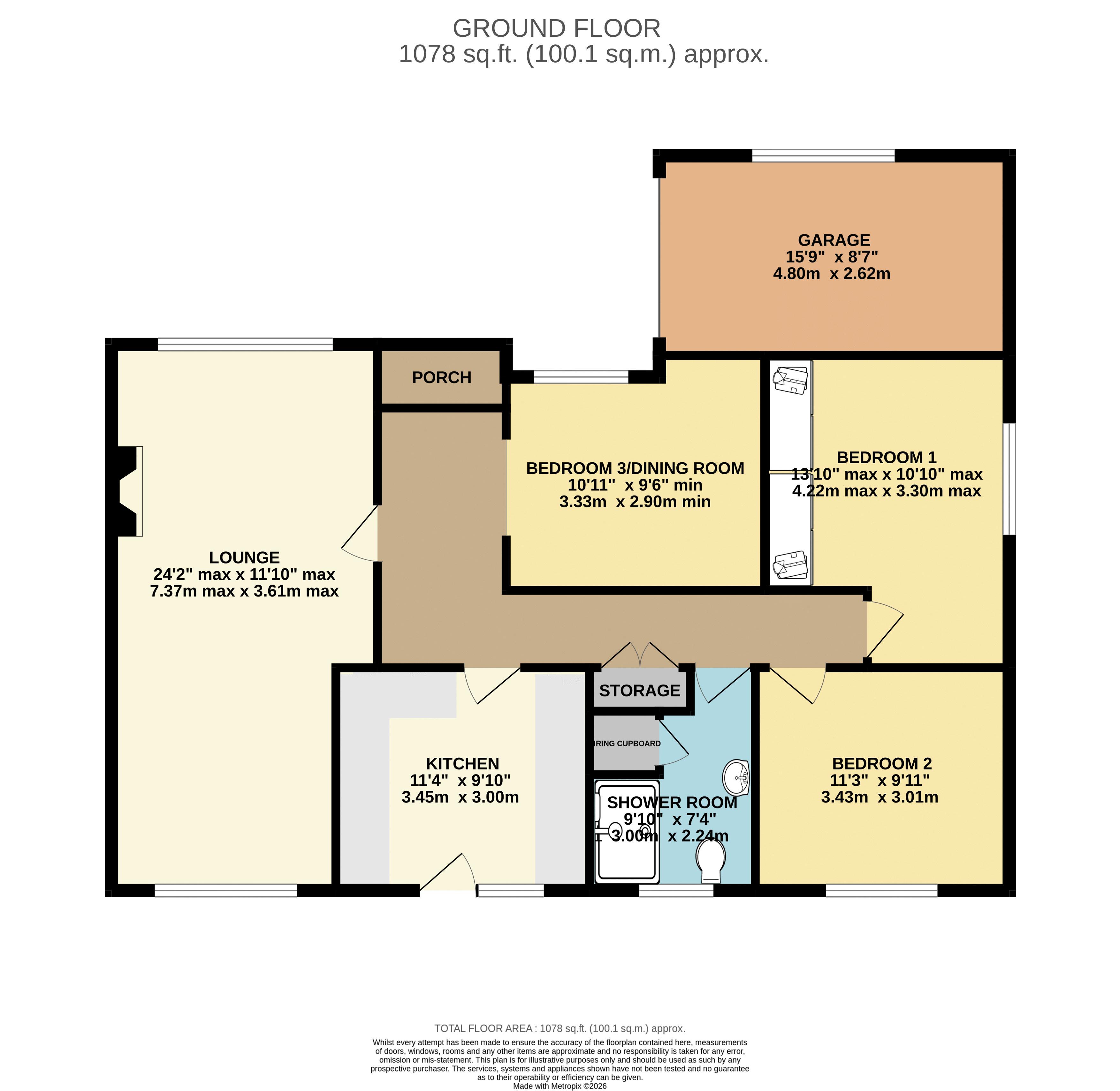 42, Deepdale Lane, Lincoln floorplan