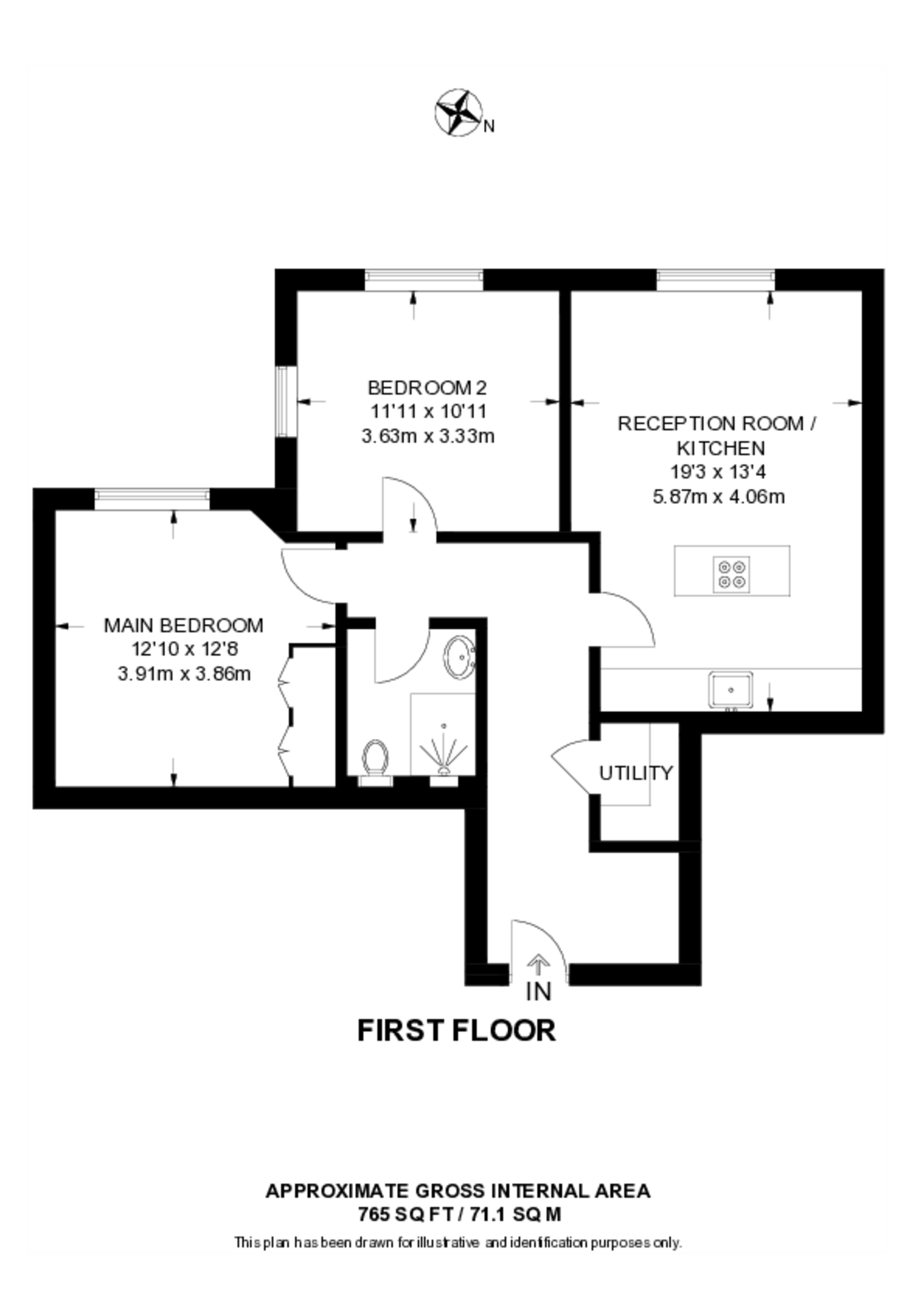 Hazlewood Avenue, Morden floorplan